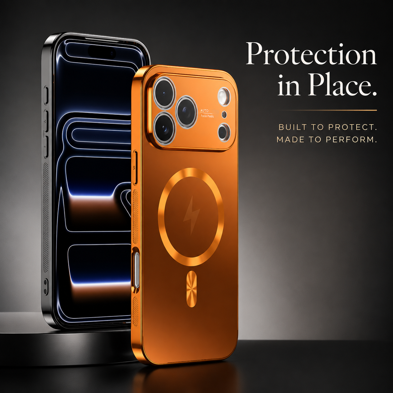 Premium iPhone Case Matte Magnetic MagSafe Compatible Protective Cover Electroplated Finish Shockproof Frame Camera Lens Protector Slim Design
