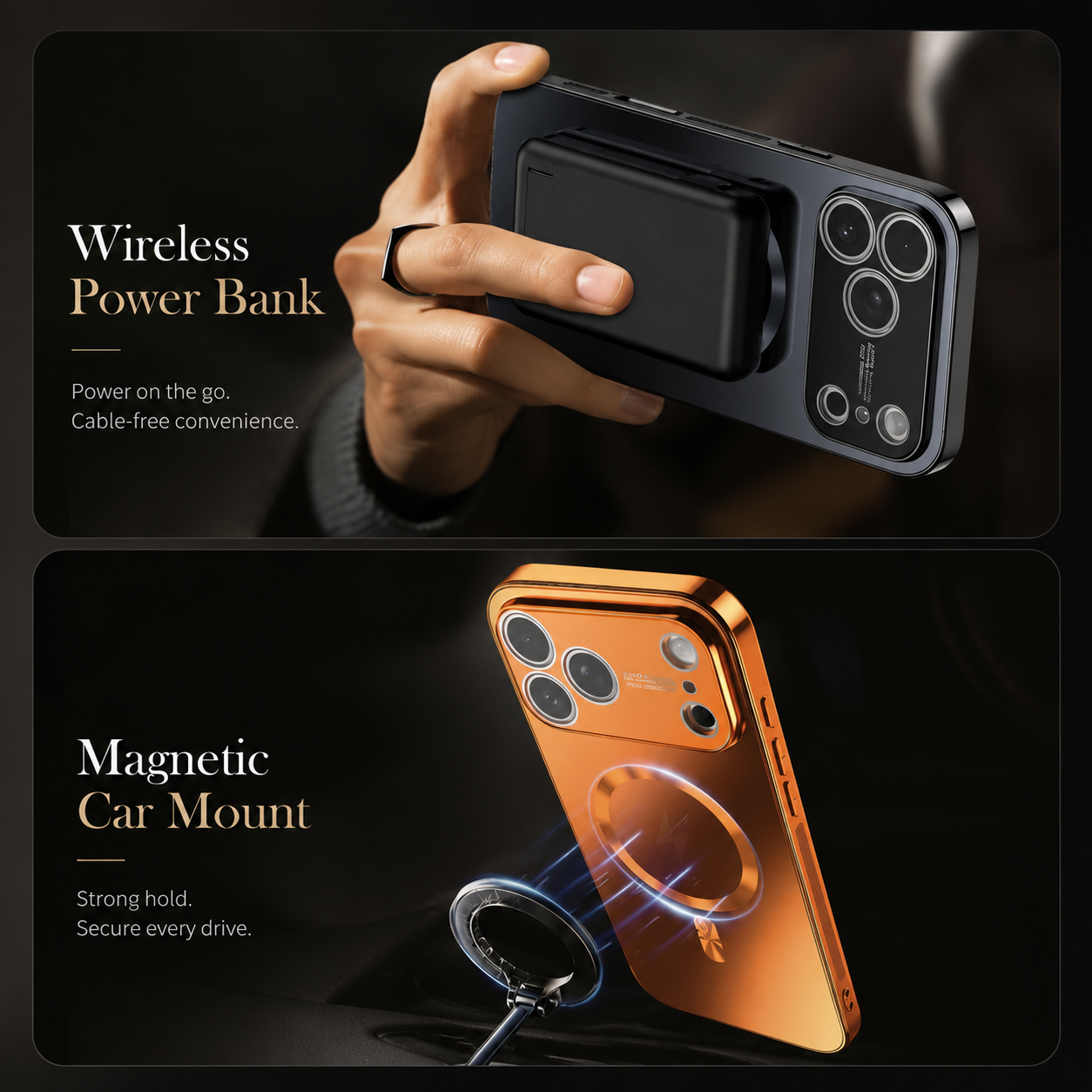 Premium iPhone Case Matte Magnetic MagSafe Compatible Protective Cover Electroplated Finish Shockproof Frame Camera Lens Protector Slim Design