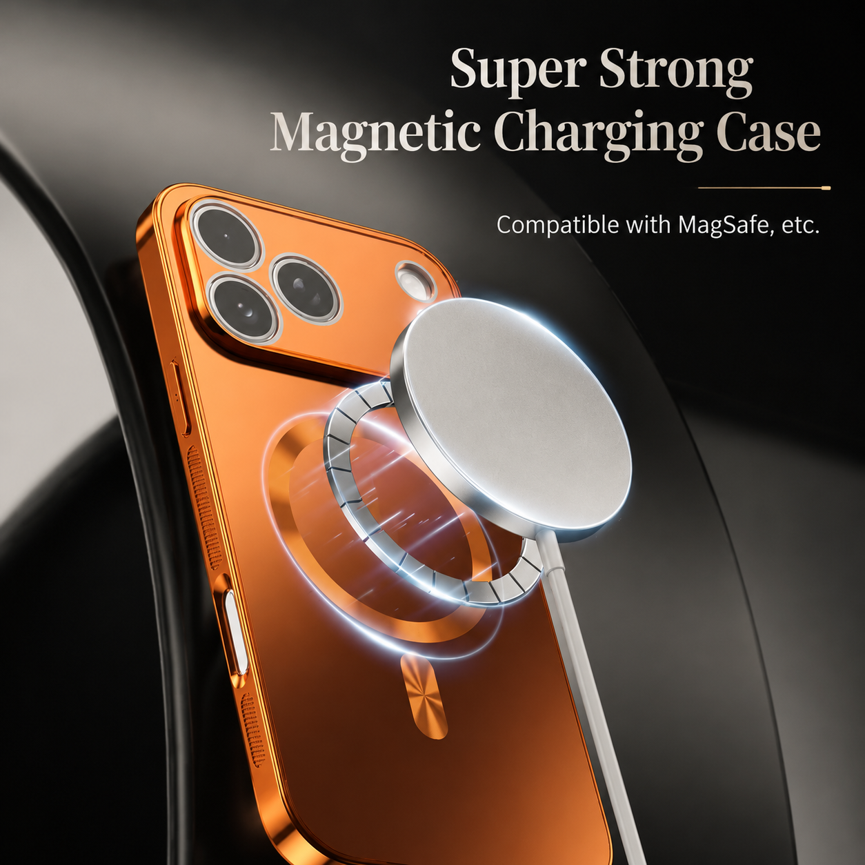 Premium iPhone Case Matte Magnetic MagSafe Compatible Protective Cover Electroplated Finish Shockproof Frame Camera Lens Protector Slim Design