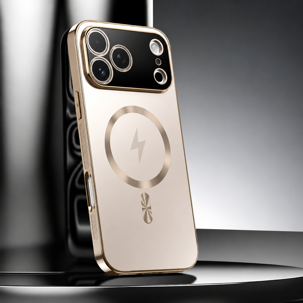 Premium iPhone Case Matte Magnetic MagSafe Compatible Protective Cover Electroplated Finish Shockproof Frame Camera Lens Protector Slim Design