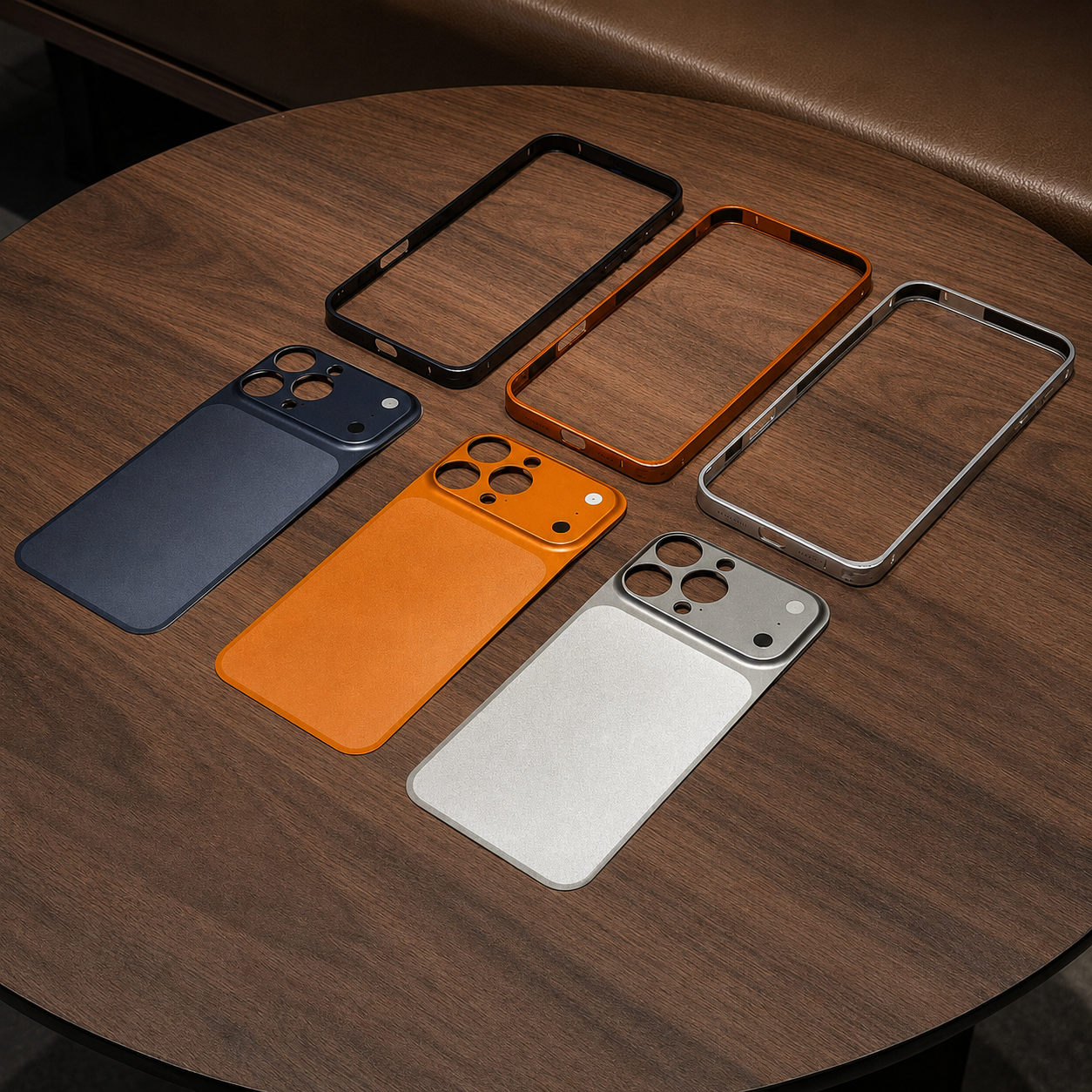 Premium iPhone Case Metal Alloy Frame Slim Protective Cover Matte Backplane Shockproof Anti Scratch Anti Fingerprint Lightweight Full Coverage
