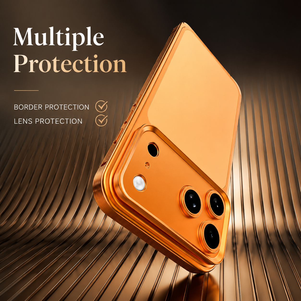 Premium iPhone Case Metal Frame MagSafe Compatible Protective Cover Heat Dissipation Design Anti Slip Grip Shockproof Camera Lens Protector Slim