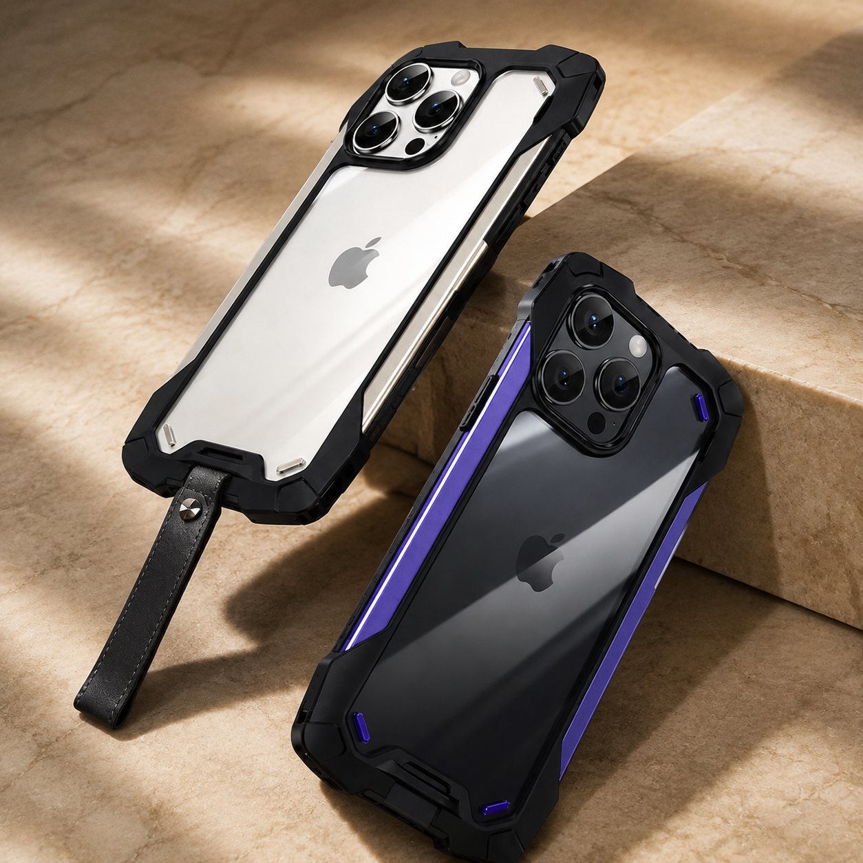 Premium iPhone Case Military Armor Shockproof Rugged Cover Dual Layer PC TPU Protective Case Anti Drop Full Body Protection Slim Design