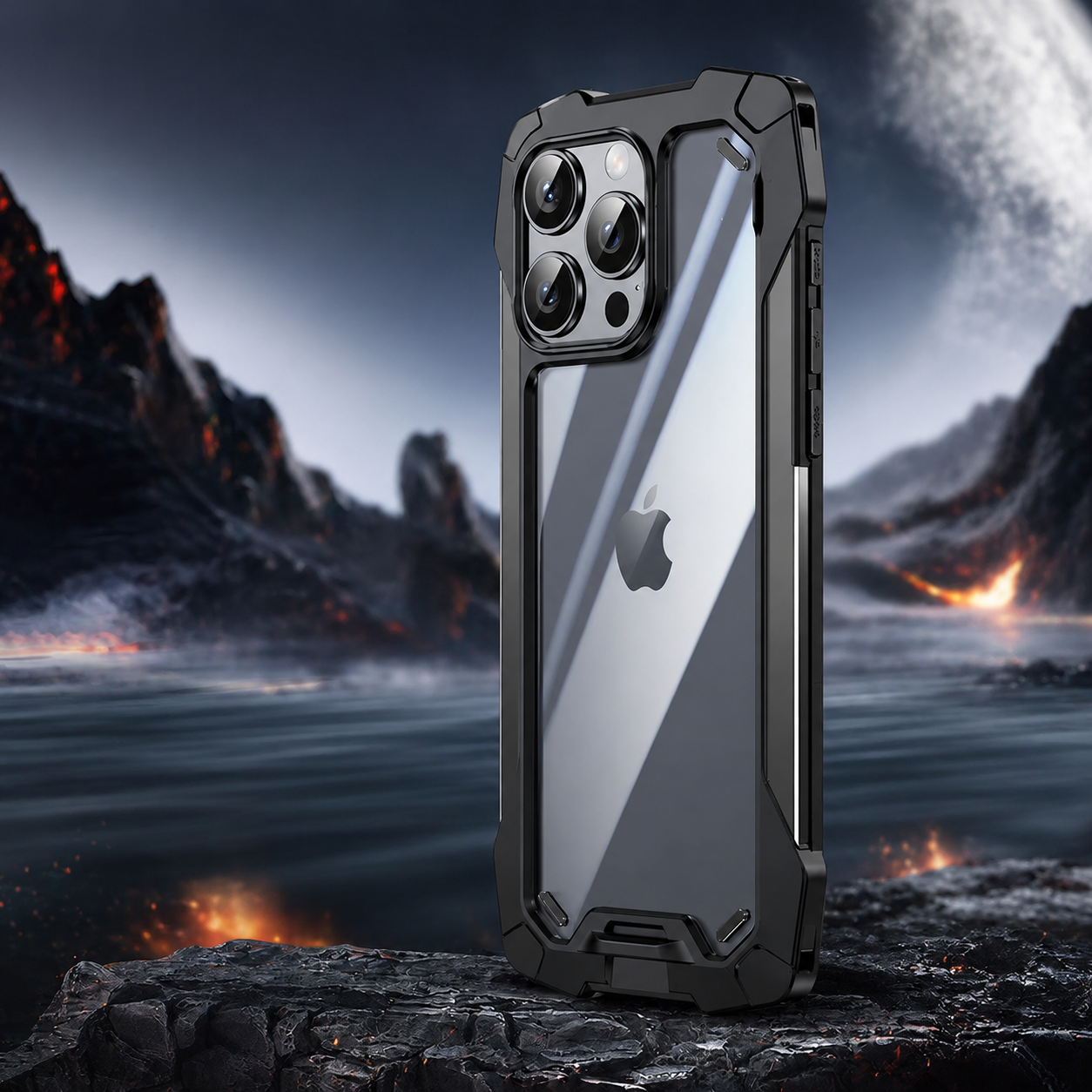 Premium iPhone Case Military Armor Shockproof Rugged Cover Dual Layer PC TPU Protective Case Anti Drop Full Body Protection Slim Design