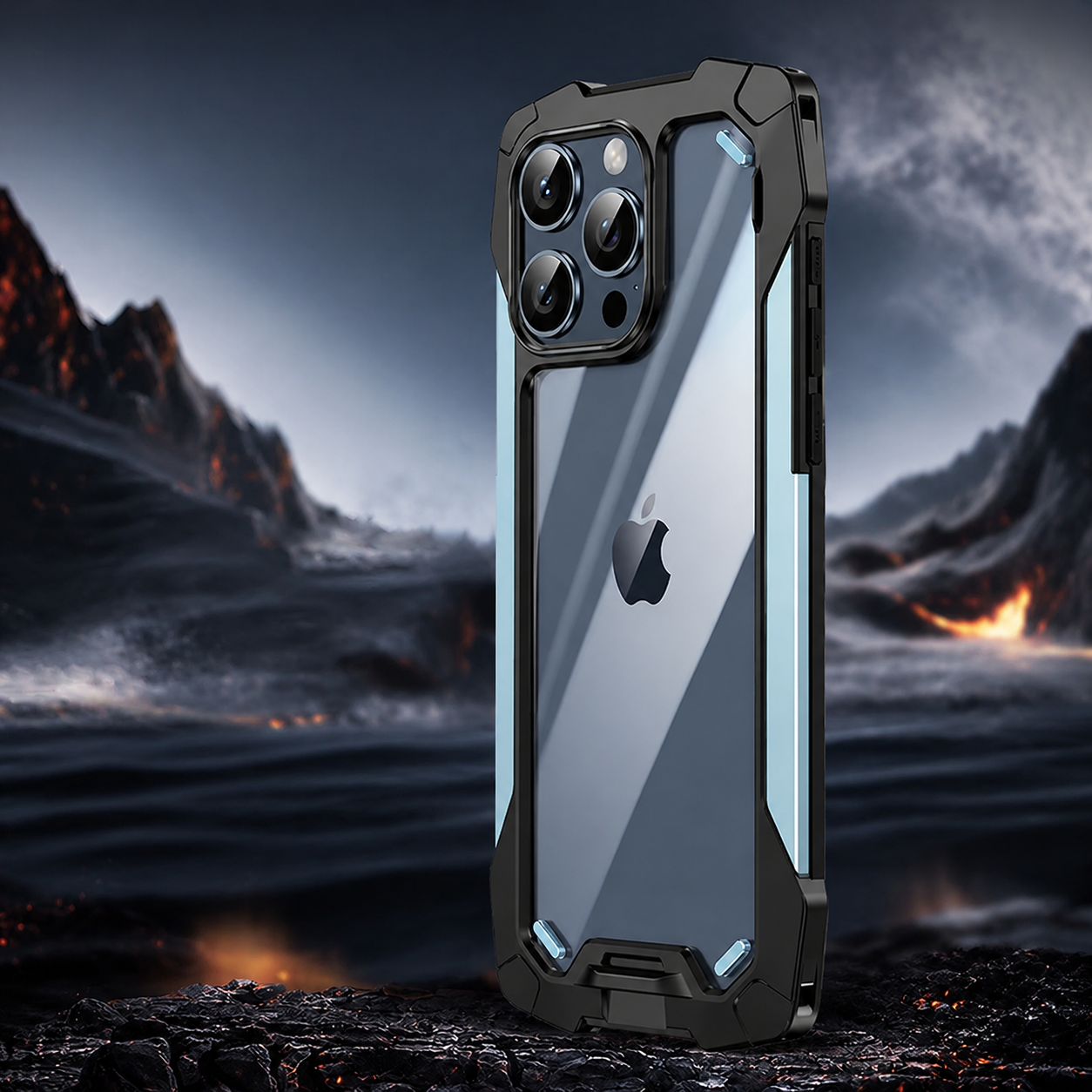 Premium iPhone Case Military Armor Shockproof Rugged Cover Dual Layer PC TPU Protective Case Anti Drop Full Body Protection Slim Design