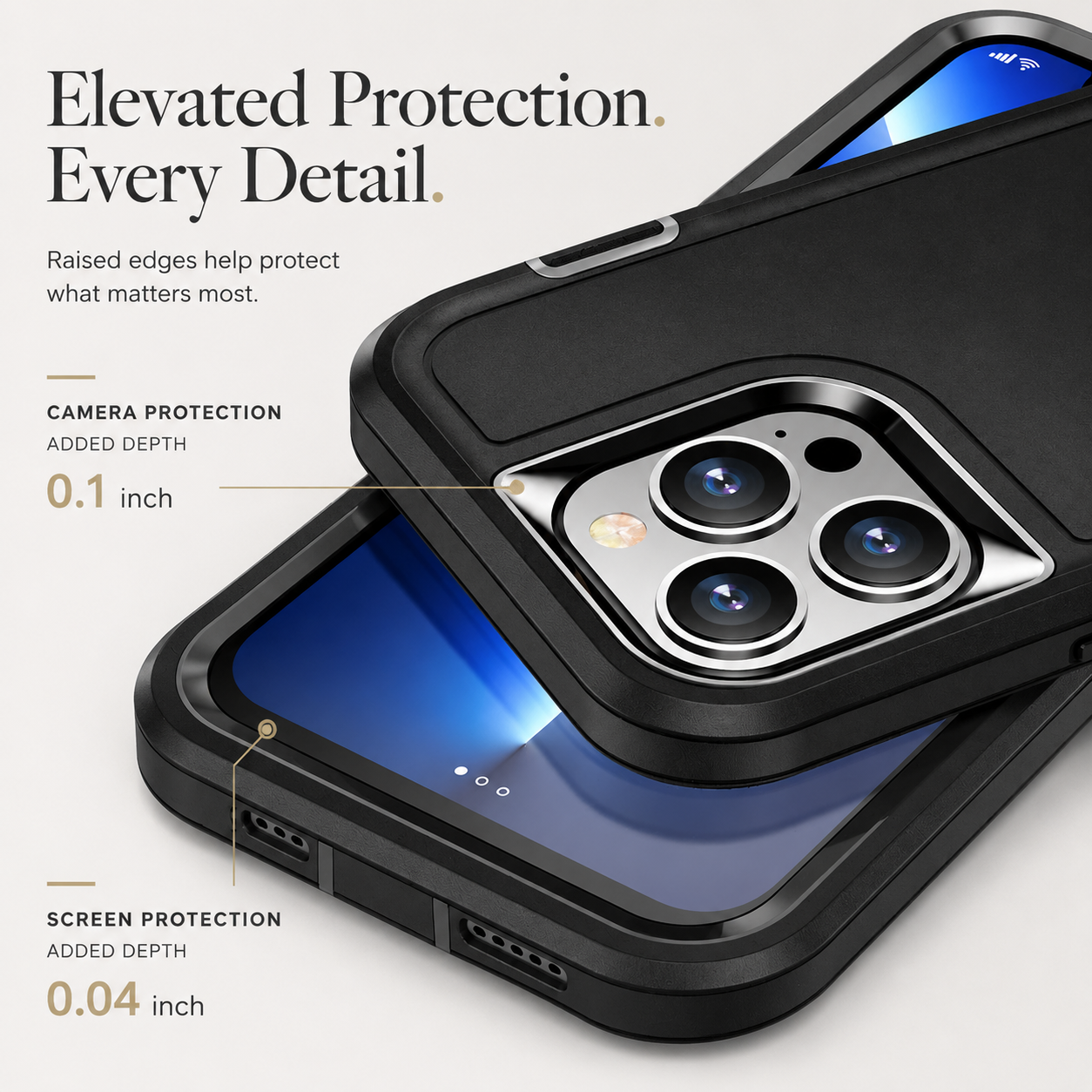 Premium iPhone Case Military Grade Defender Cover Kickstand Shockproof Hybrid Armor Protective Case Full Body Rugged Design