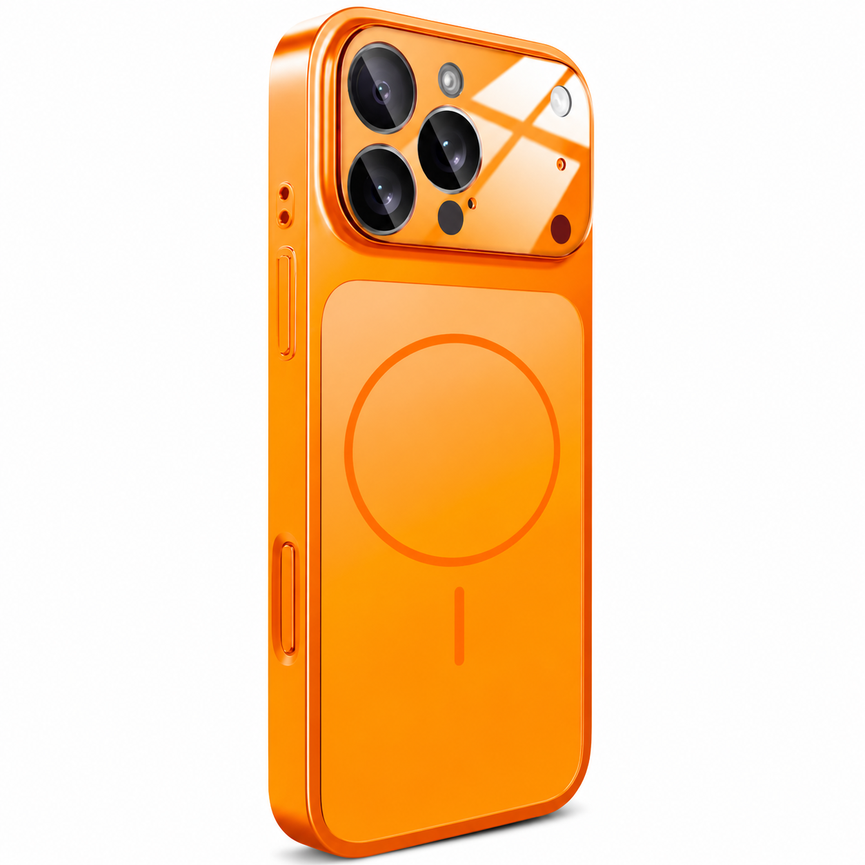 Premium iPhone Case Nano Matte Glass MagSafe Compatible Magnetic Protective Cover Shockproof Armor Frame Camera Lens Protector Slim Design