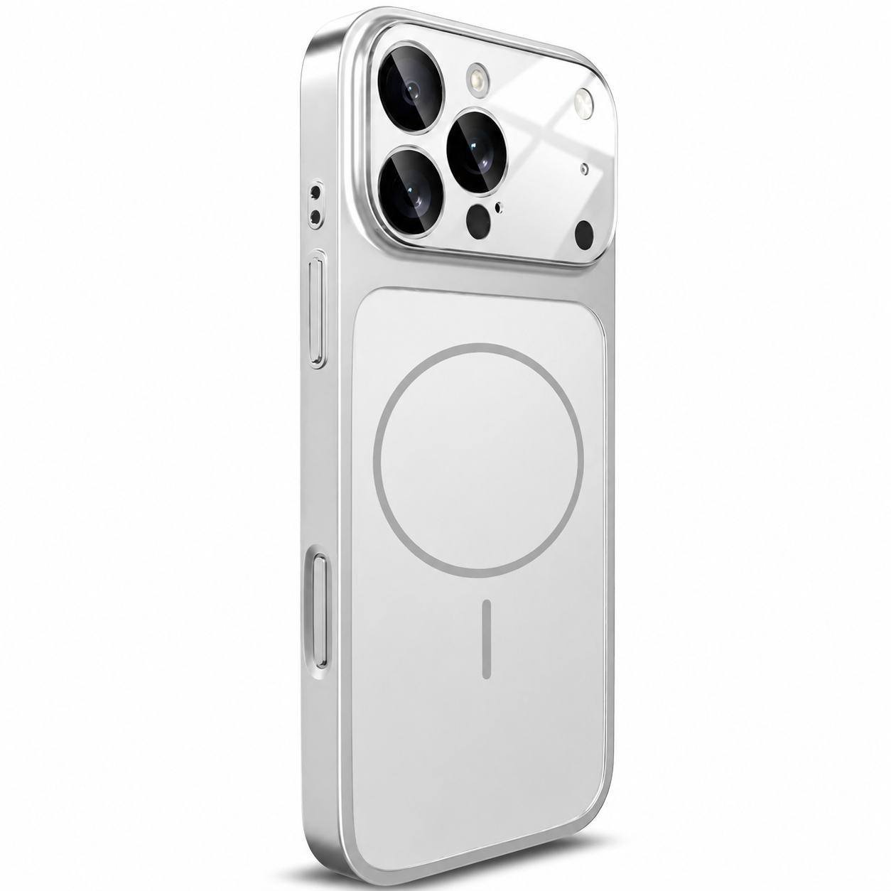 Premium iPhone Case Nano Matte Glass MagSafe Compatible Magnetic Protective Cover Shockproof Armor Frame Camera Lens Protector Slim Design