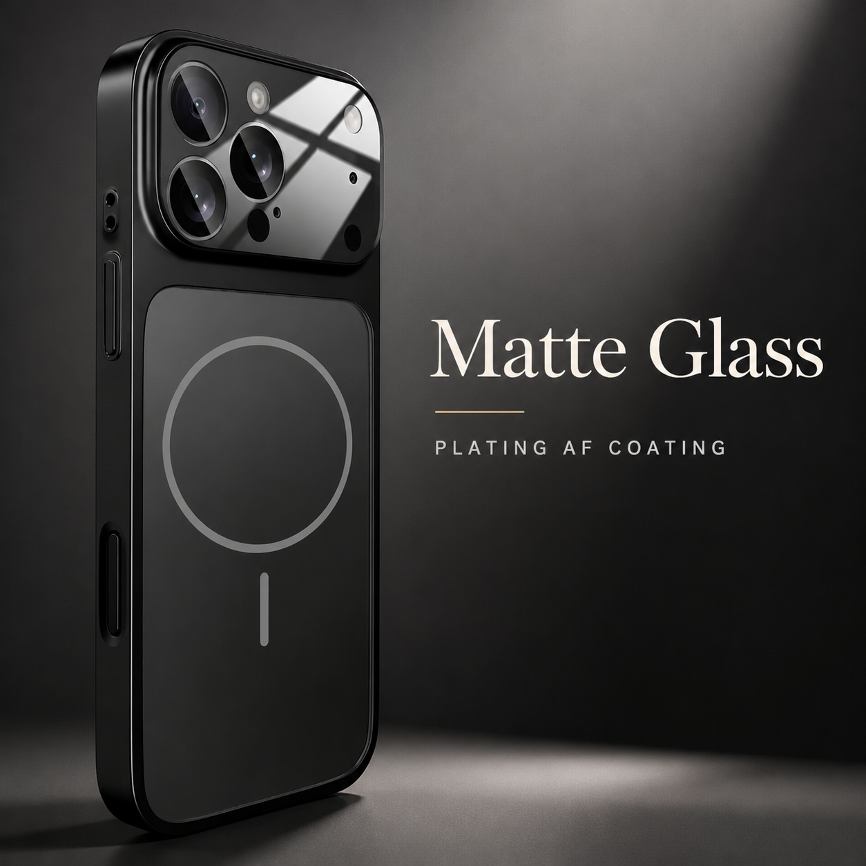 Premium iPhone Case Nano Matte Glass MagSafe Compatible Magnetic Protective Cover Shockproof Armor Frame Camera Lens Protector Slim Design