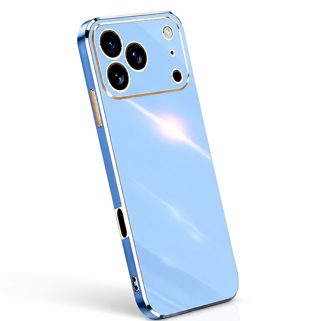 Premium iPhone Case Plating Silicone Shockproof Protective Cover Soft Liquid Silicone Anti Scratch Lightweight Slim Bumper Camera Lens Protection Full Coverage