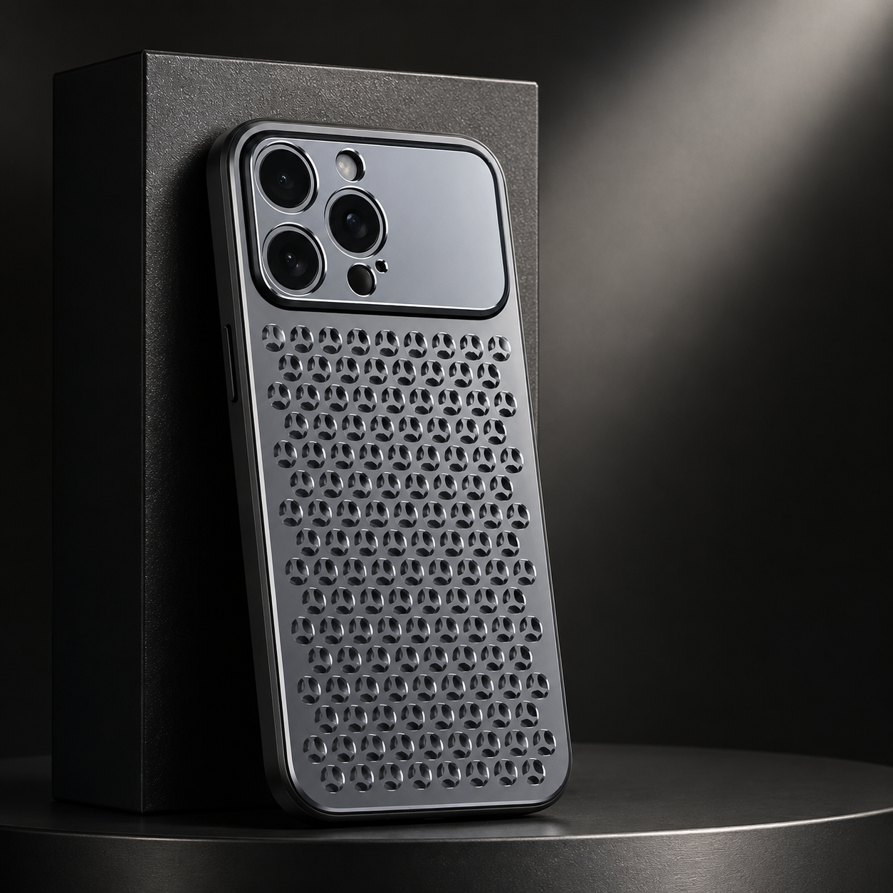 Premium iPhone Case Protective Cover Camera Lens Protection Aluminum Alloy Metal Frame Anti Scratch Anti Fingerprint Breathable Back Slim Full Coverage