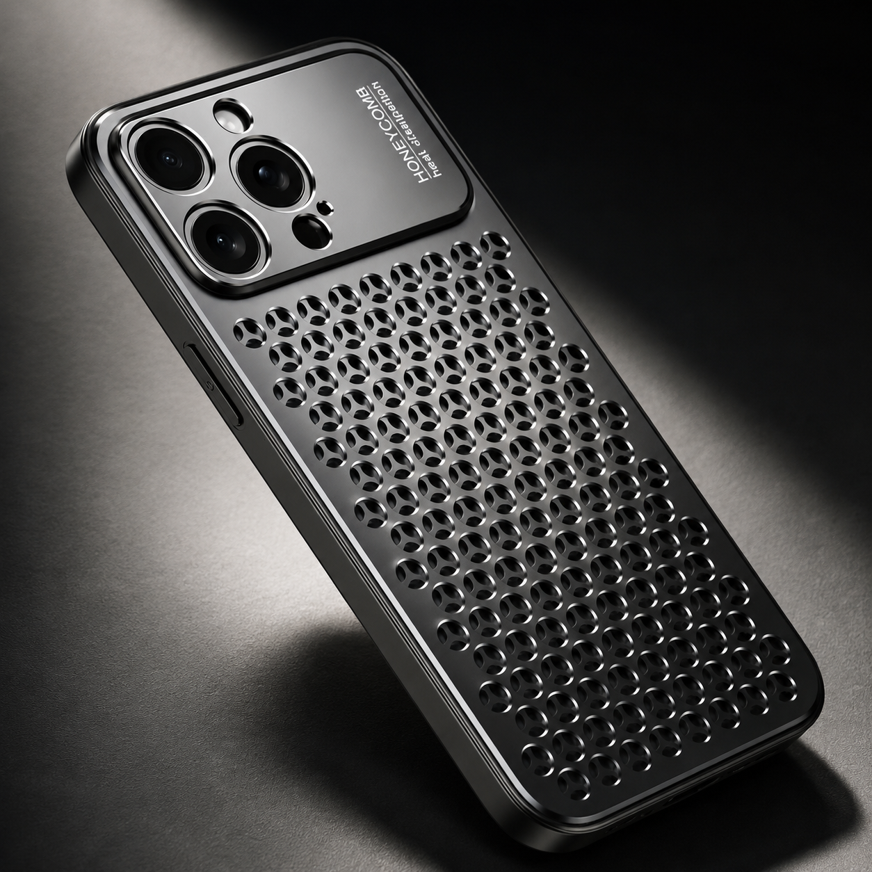 Premium iPhone Case Protective Cover Camera Lens Protection Aluminum Alloy Metal Frame Anti Scratch Anti Fingerprint Breathable Back Slim Full Coverage