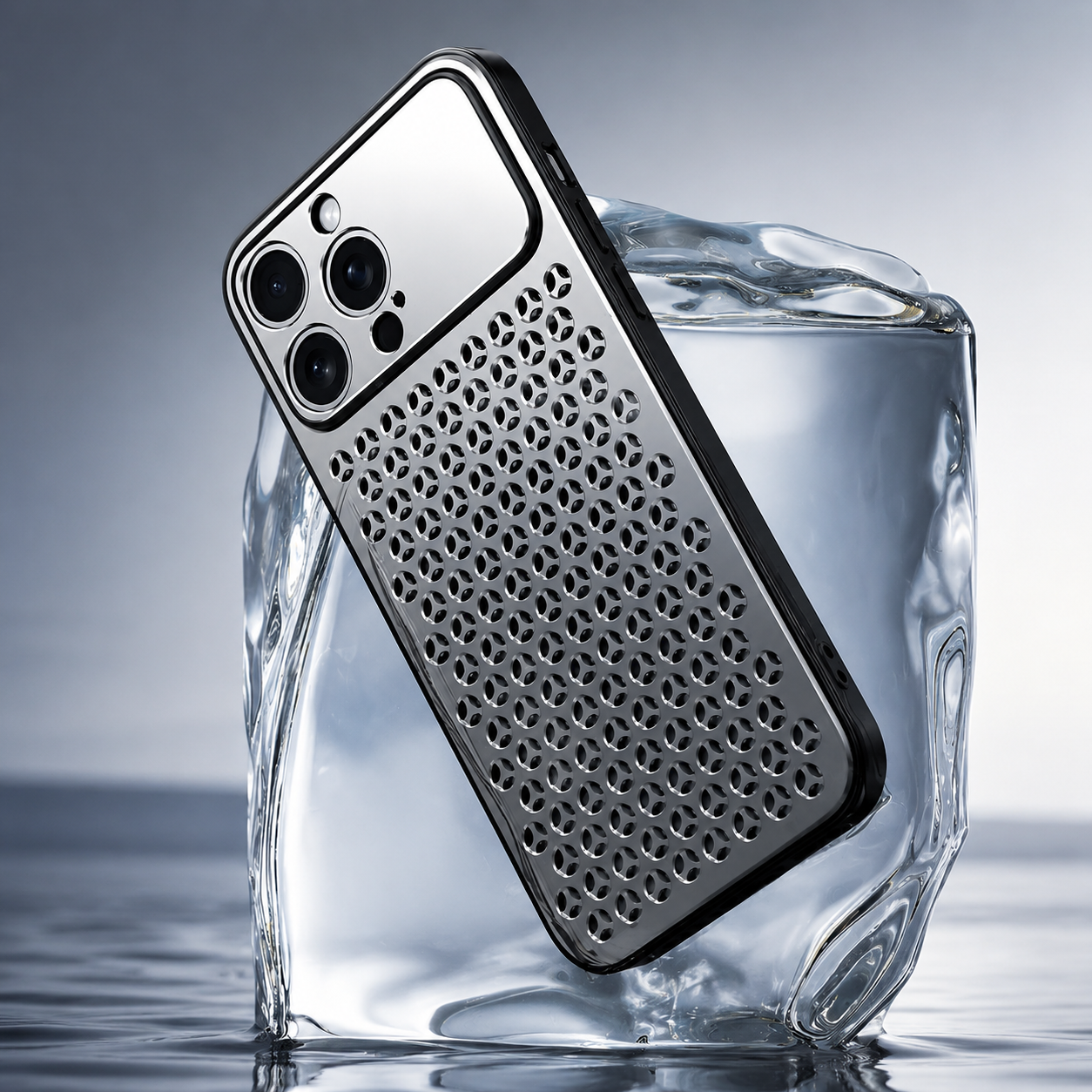 Premium iPhone Case Protective Cover Camera Lens Protection Aluminum Alloy Metal Frame Anti Scratch Anti Fingerprint Breathable Back Slim Full Coverage