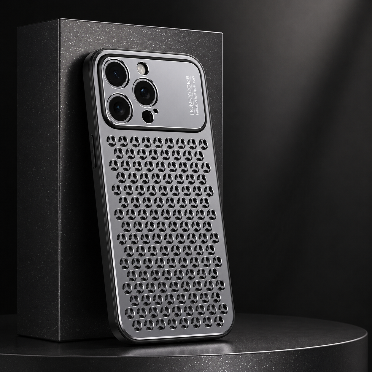 Premium iPhone Case Protective Cover Camera Lens Protection Aluminum Alloy Metal Frame Anti Scratch Anti Fingerprint Breathable Back Slim Full Coverage