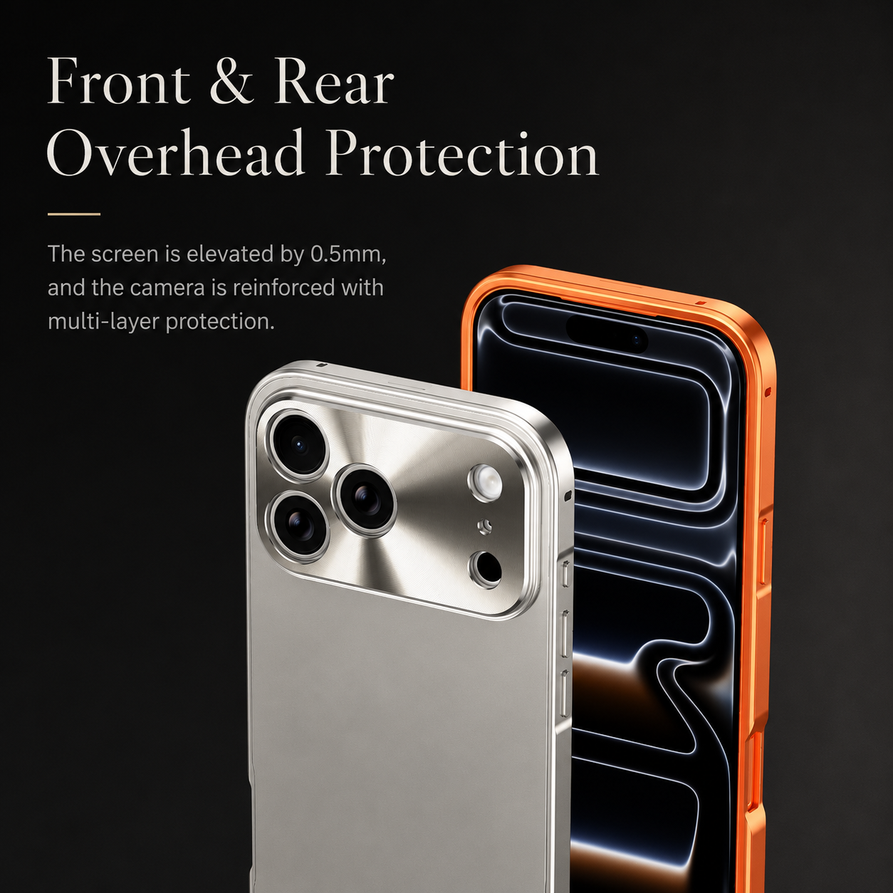 Premium iPhone Case Protective Cover Camera Lens Protection Shockproof Anti Scratch Ultra Thin Aluminum Alloy Frame Frosted Matte Hard Back Full Coverage