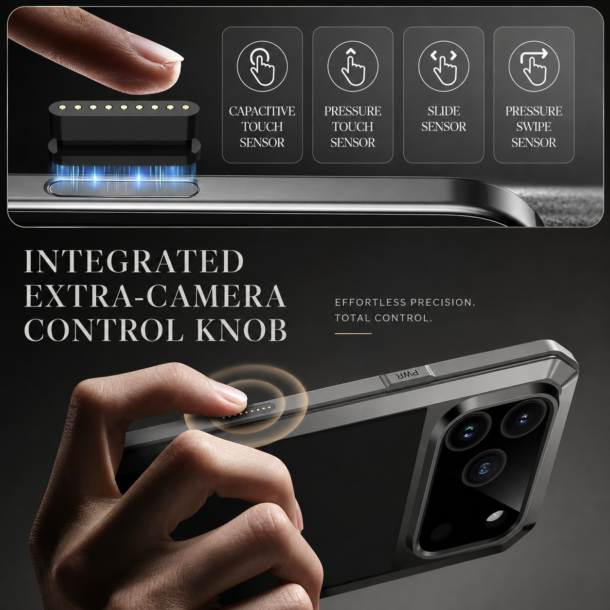 Premium iPhone Case Protective Cover Camera Lens Protection Shockproof Heavy Duty Metal Frame Built In Glass Screen Protector TPU PC Armor Full Coverage
