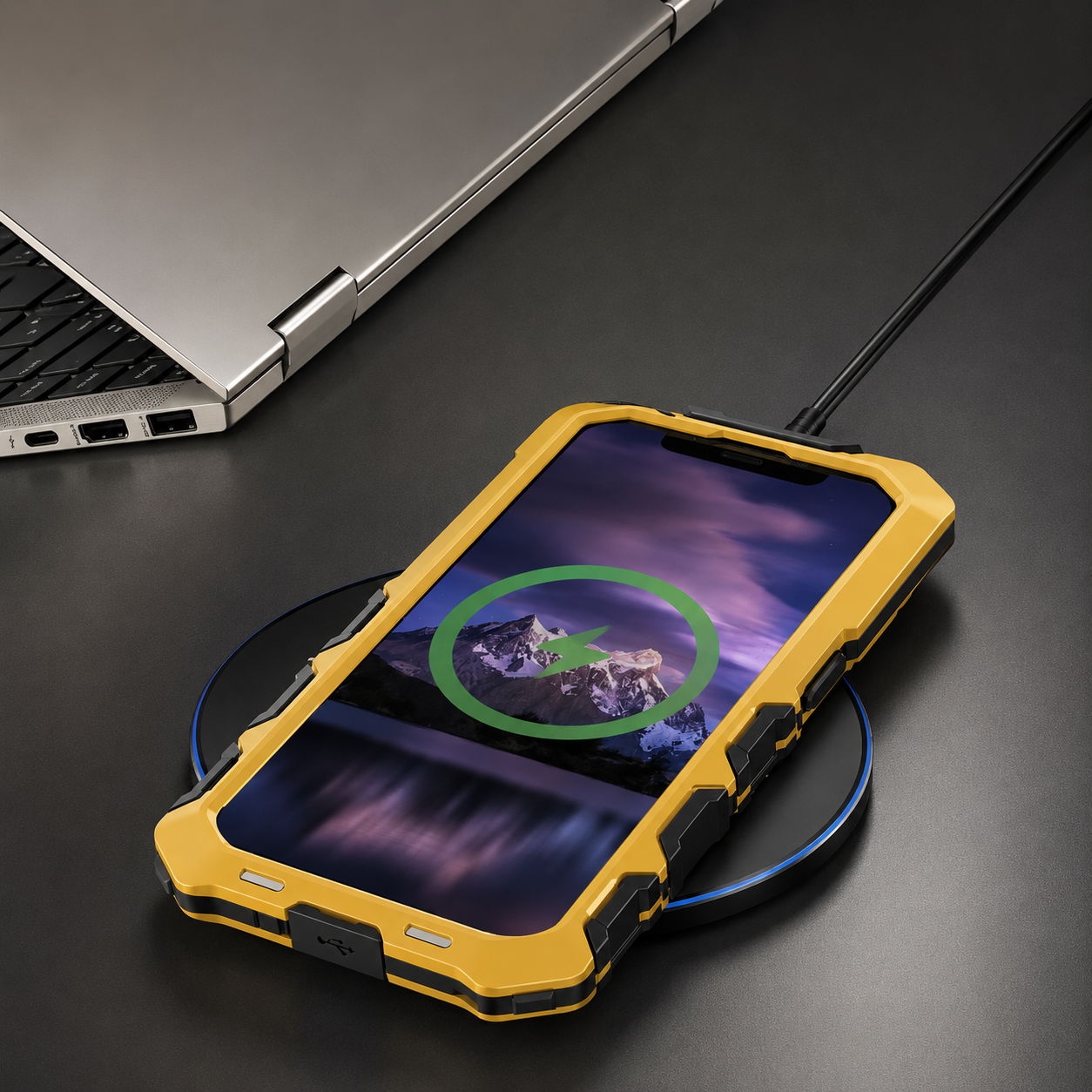 Premium iPhone Case Protective Cover Camera Lens Protection Shockproof Metal Bumper Anti Fall Silicone Bracket Rugged Armor Anti Scratch Edge Protection