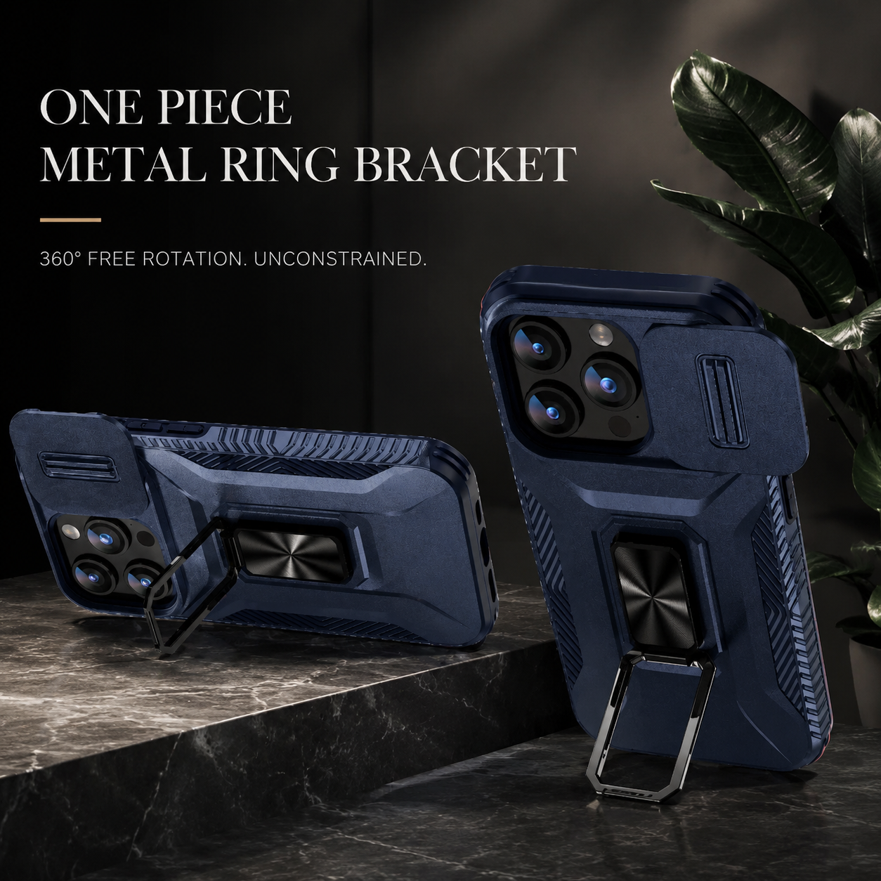 Premium iPhone Case Protective Cover Camera Lens Protection Shockproof Military Grade Kickstand Slide Camera Cover Anti Scratch Anti Slip Full Coverage