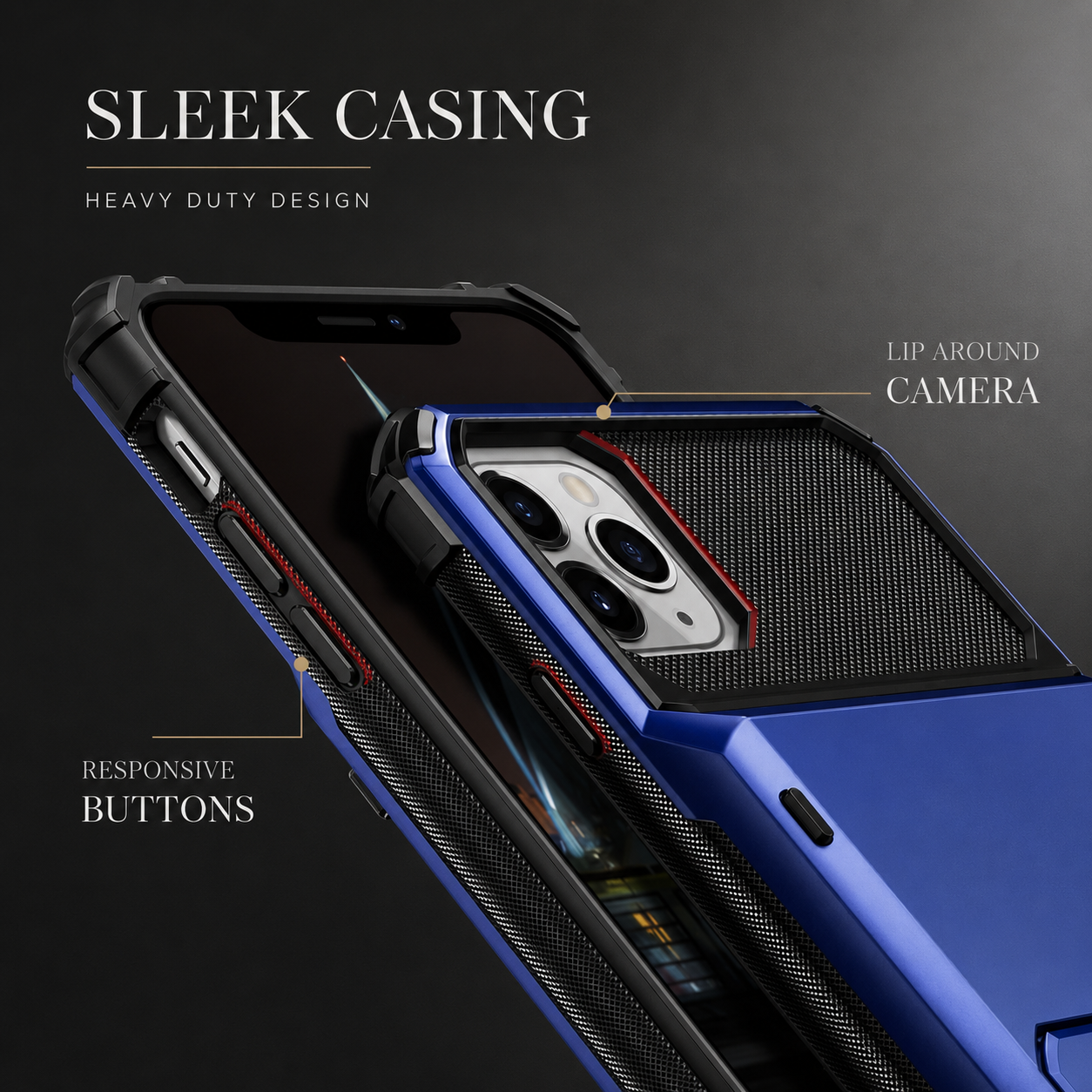 Premium iPhone Case Protective Cover Camera Lens Protection Shockproof Wallet Cover Hidden Card Holder Dual Layer Armor Anti Scratch Full Coverage