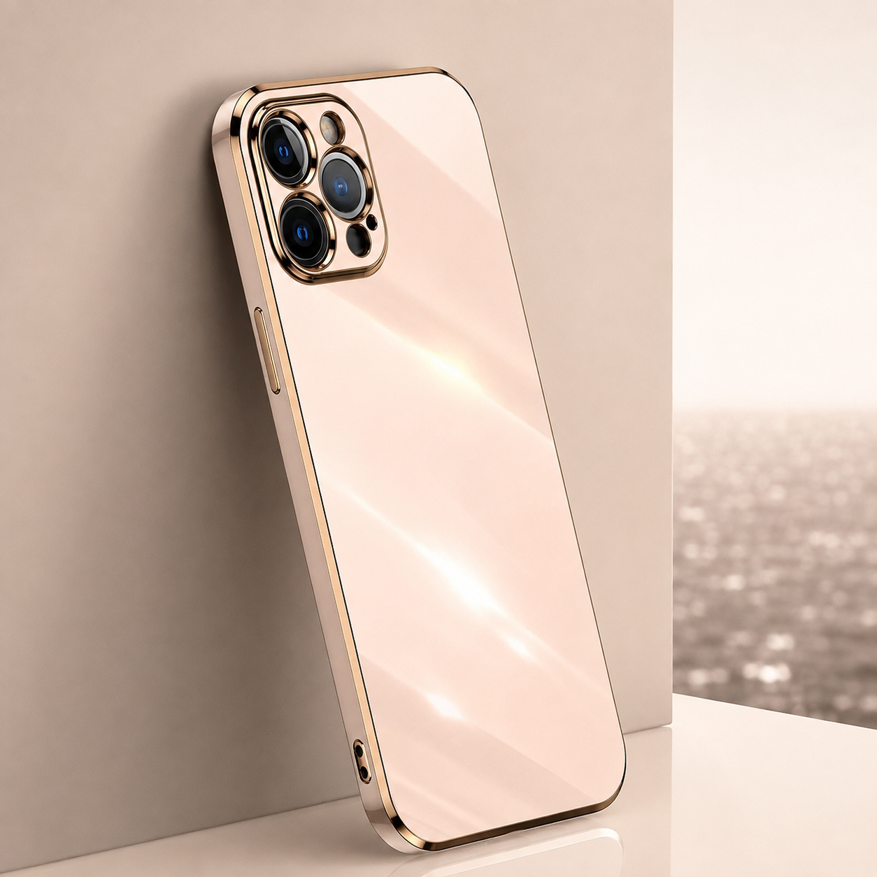 Premium iPhone Case Protective Cover Camera Lens Protection Soft Silicone Plated Frame Anti Fingerprint Anti Scratch Slim Lightweight Full Coverage