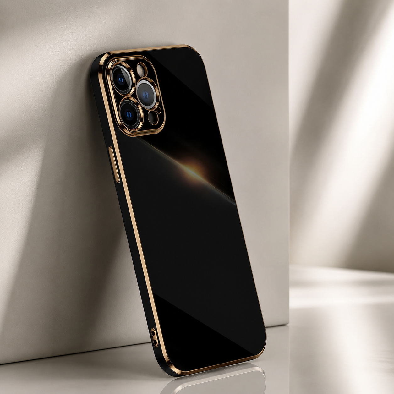 Premium iPhone Case Protective Cover Camera Lens Protection Soft Silicone Plated Frame Anti Fingerprint Anti Scratch Slim Lightweight Full Coverage