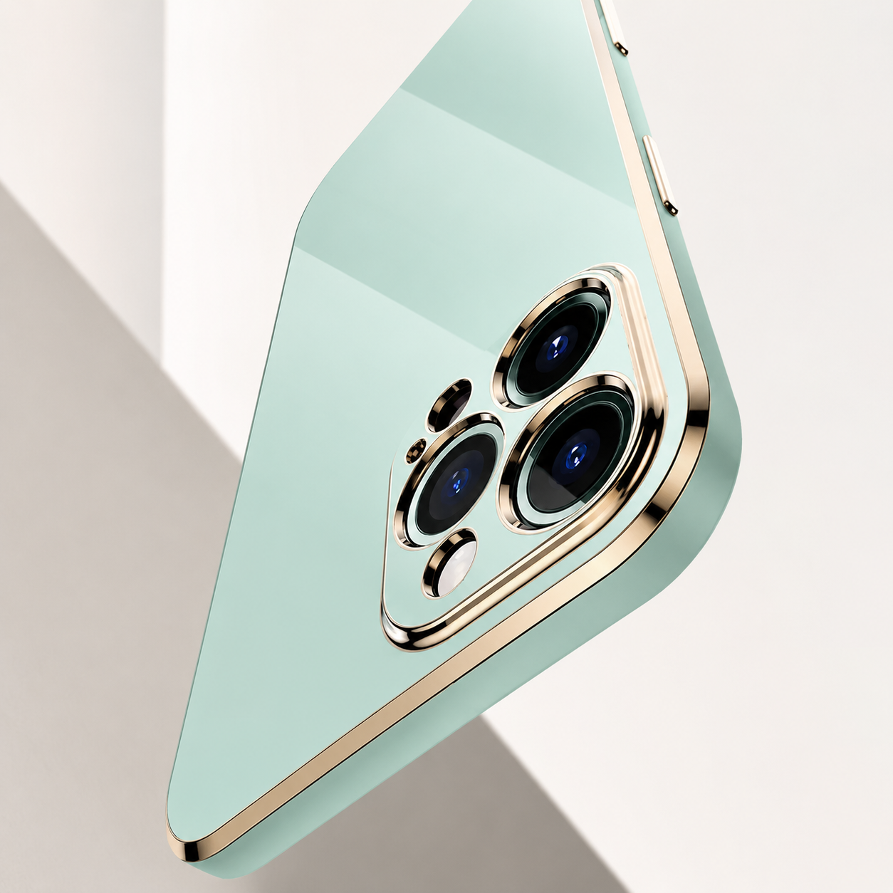 Premium iPhone Case Protective Cover Camera Lens Protection Soft Silicone Plated Frame Anti Fingerprint Anti Scratch Slim Lightweight Full Coverage