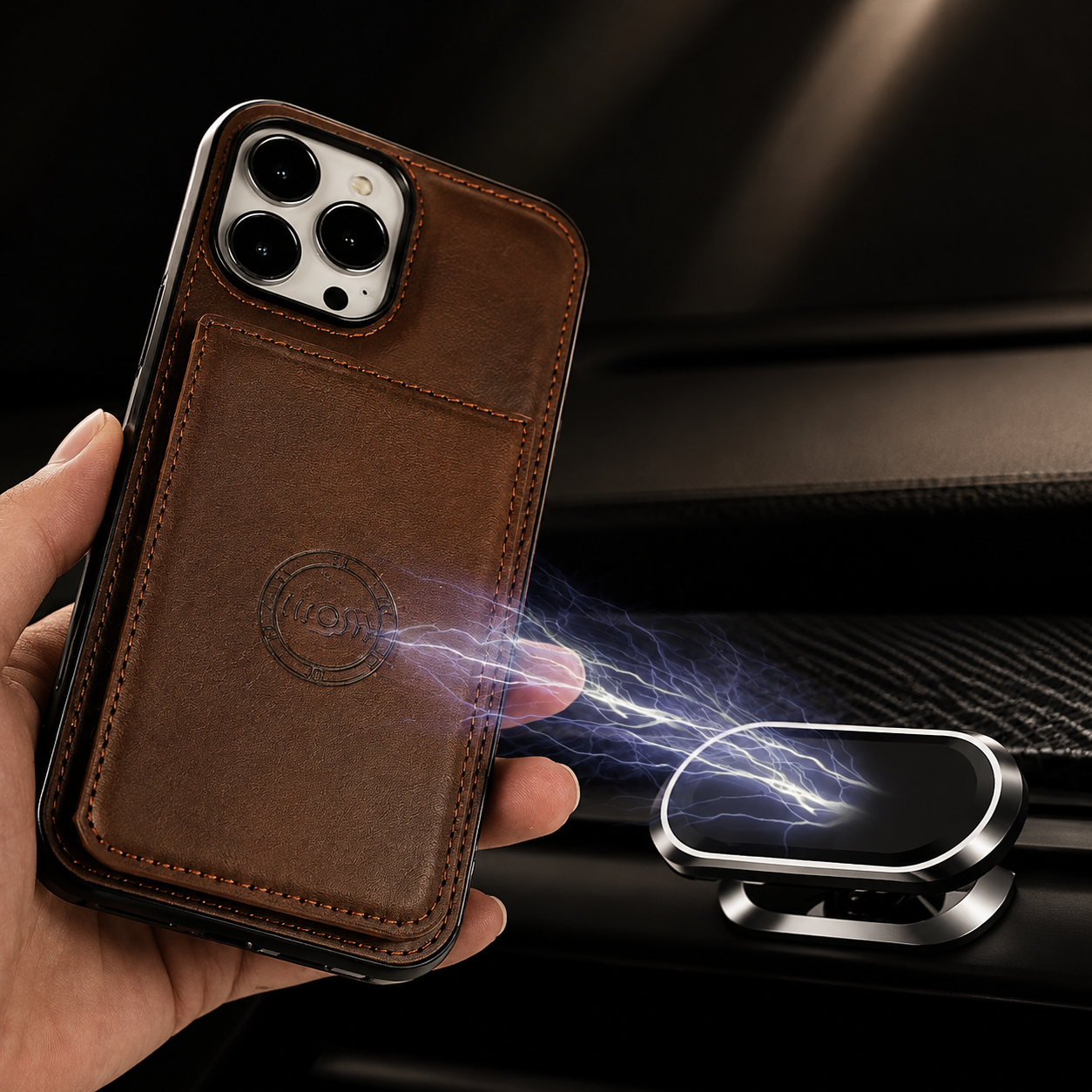Premium iPhone Case RFID Blocking Magnetic Leather Wallet Cover Card Holder Camera Lens Protection Shockproof Anti Scratch Full Coverage
