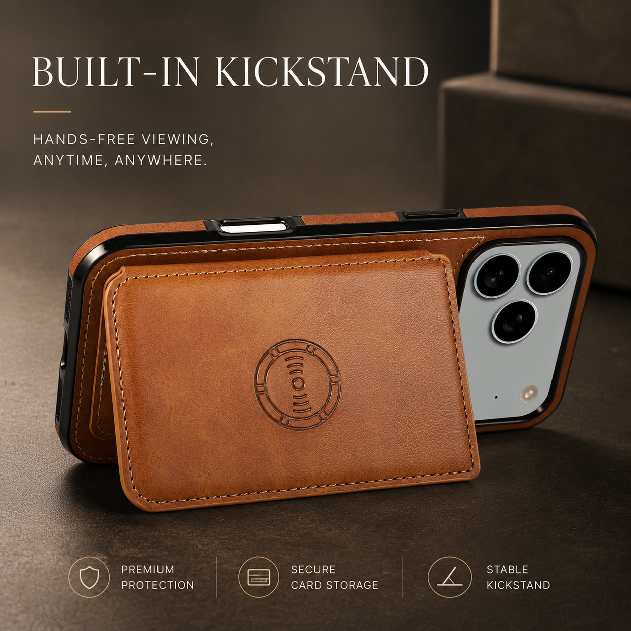 Premium iPhone Case RFID Blocking Magnetic Leather Wallet Cover Card Holder Camera Lens Protection Shockproof Anti Scratch Full Coverage