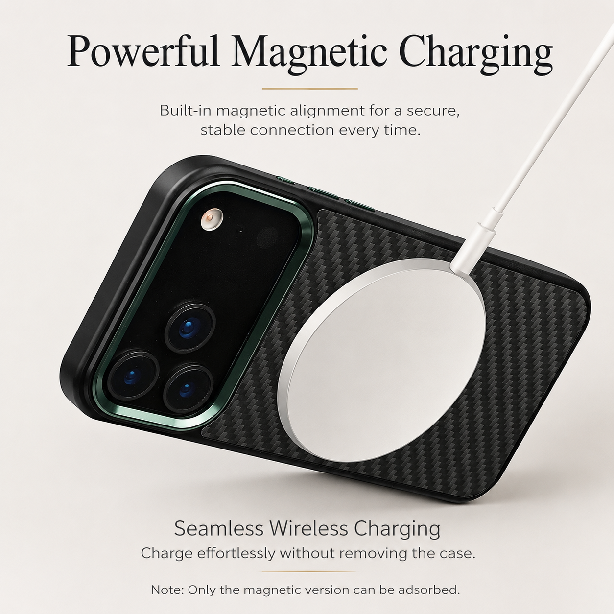 Premium iPhone Case Real Aramid Fiber Magnetic Protective Cover MagSafe Compatible Wireless Charging Ultra Thin Scratch Resistant Full Coverage