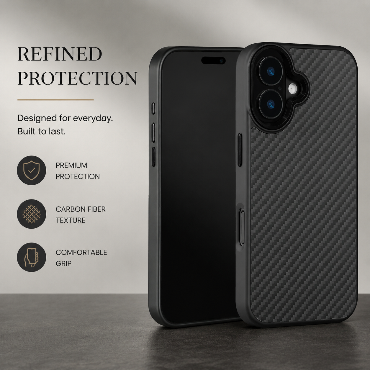 Premium iPhone Case Real Aramid Fiber Magnetic Protective Cover MagSafe Compatible Wireless Charging Ultra Thin Scratch Resistant Full Coverage