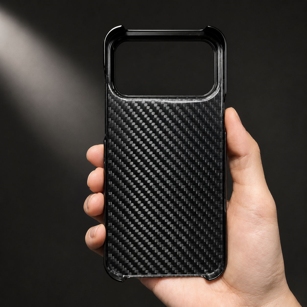 Premium iPhone Case Real Forged Carbon Fiber Cover Matte Glossy Finish Camera Lens Protection Anti Fingerprint Non Slip Slim Protective Design