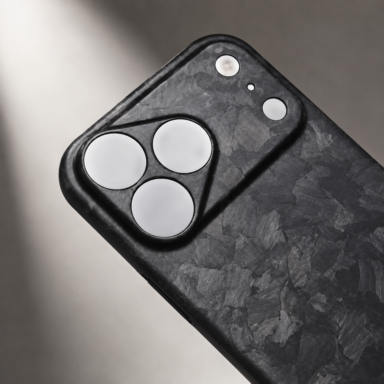 Premium iPhone Case Real Forged Carbon Fiber Cover Matte Glossy Finish Camera Lens Protection Anti Fingerprint Non Slip Slim Protective Design
