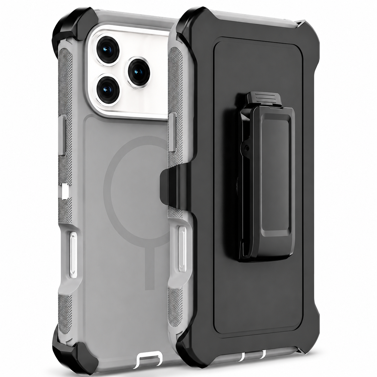 Premium iPhone Case Rugged Defender Shockproof Protective Cover Dual Layer Armor Belt Clip Magnetic Full Port Protection Anti Scratch Heavy Duty Design