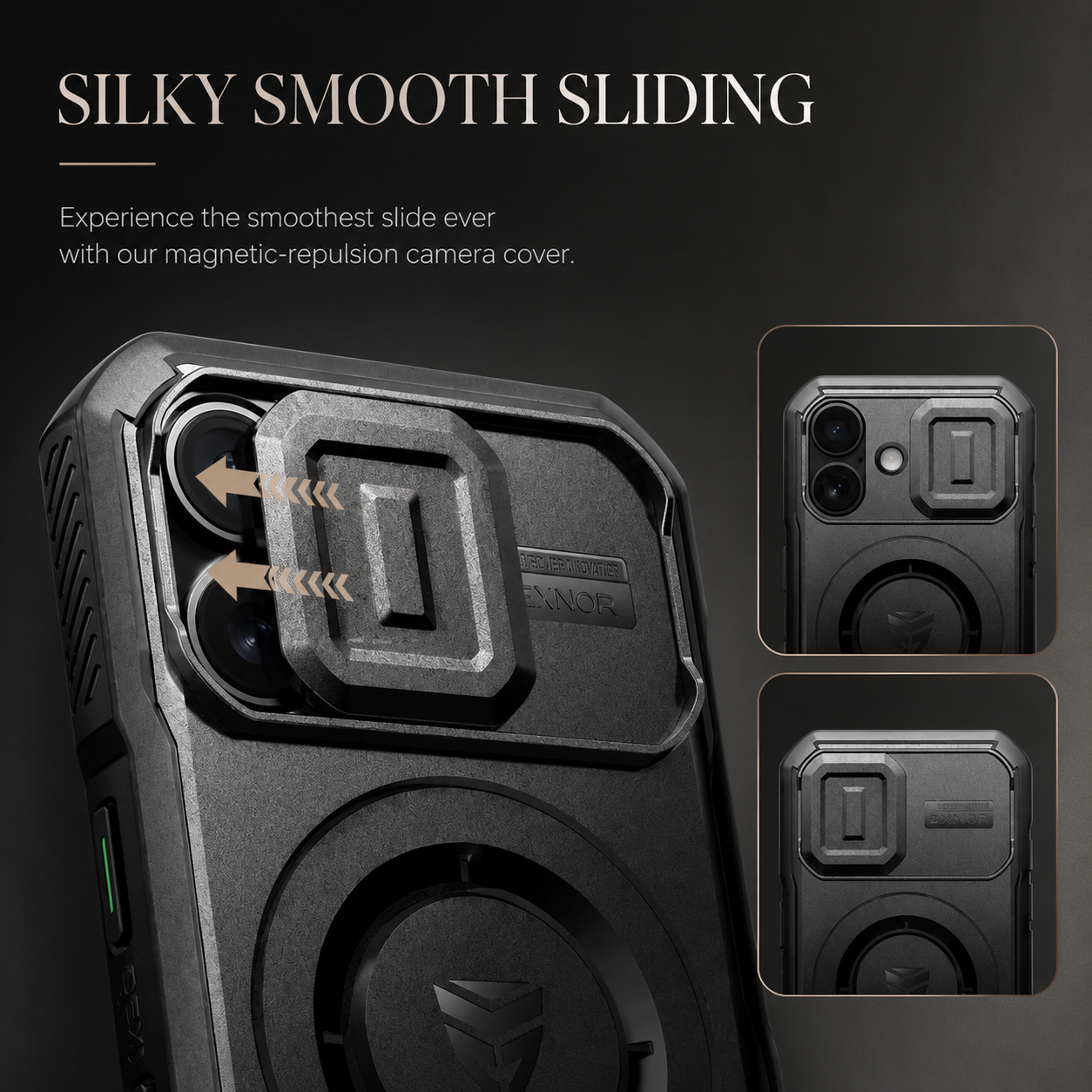 Premium iPhone Case Rugged Kickstand Cover MagSafe Compatible Shockproof Magnetic Protective Case Camera Lens Screen Protection Full Coverage Design