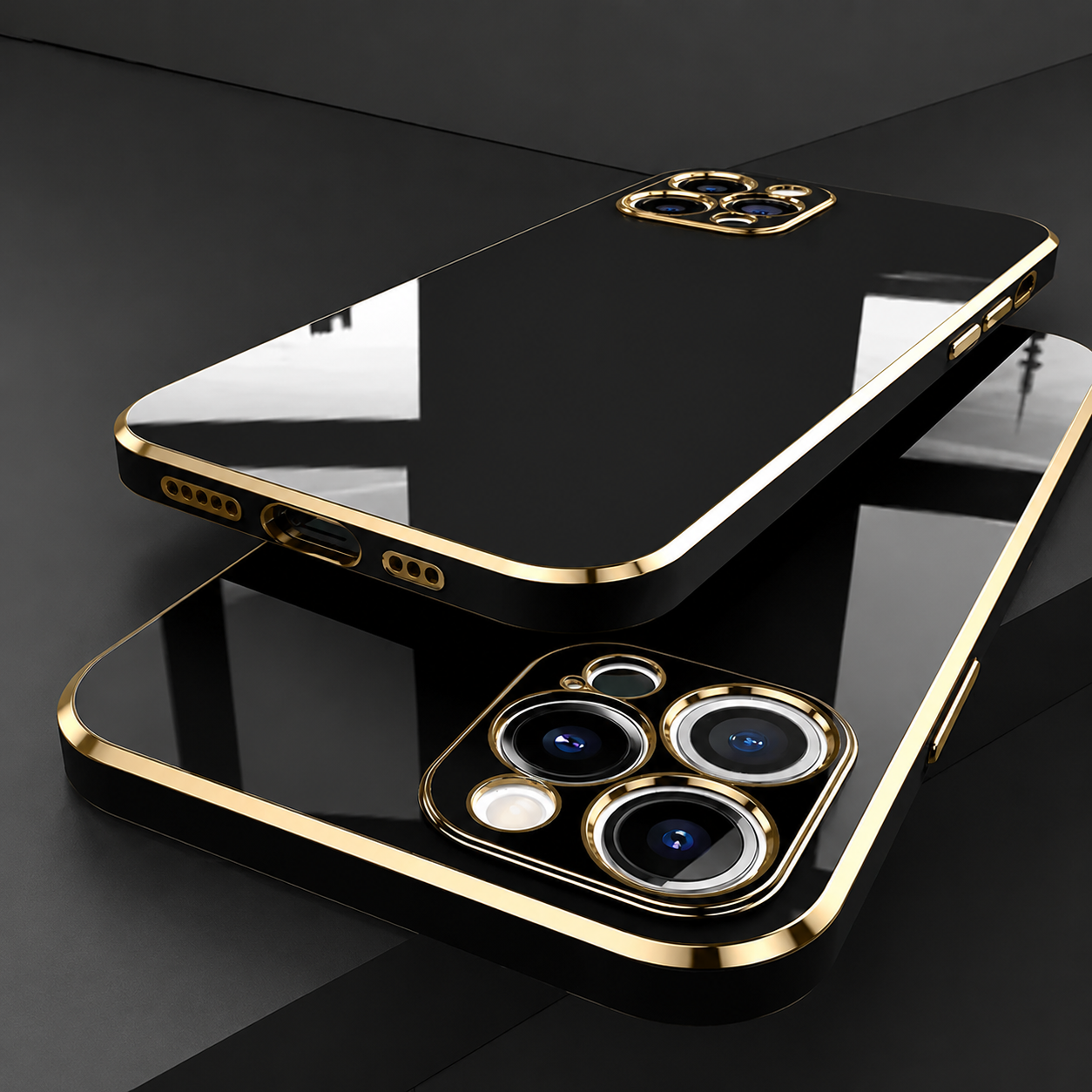 Premium iPhone Case Silicone Soft Glossy Shockproof Protective Cover Solid Color Slim Durable Scratch Resistant Stylish Design