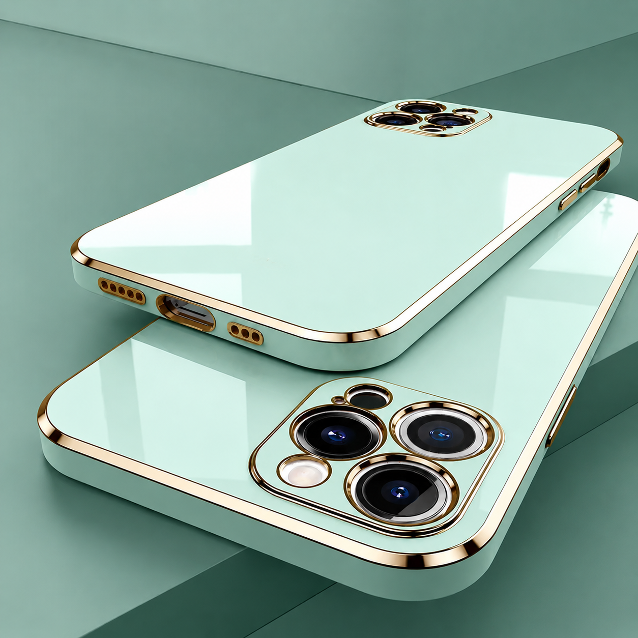 Premium iPhone Case Silicone Soft Glossy Shockproof Protective Cover Solid Color Slim Durable Scratch Resistant Stylish Design