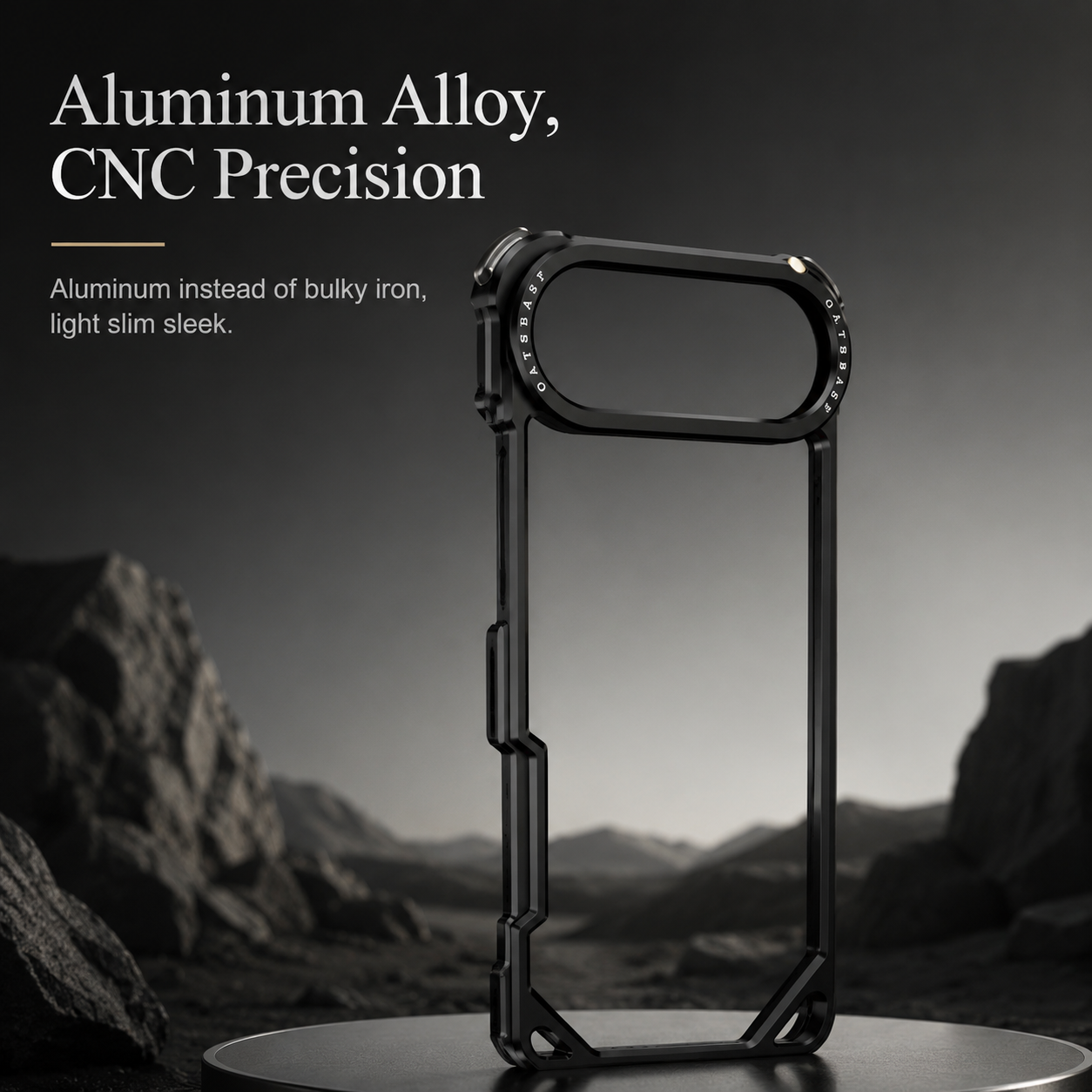 Premium iPhone Case Slim Aluminum Alloy Frameless Protective Cover Shockproof Camera Lens Protection Wireless Charging Compatible Design