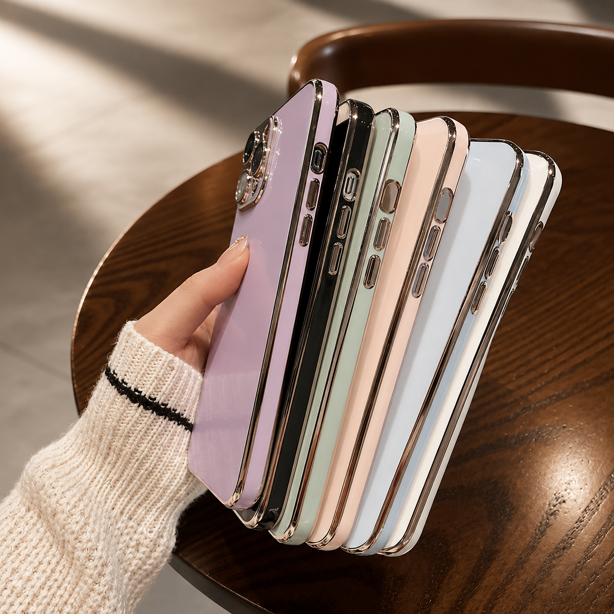 Premium iPhone Case Soft Silicone Plating Cover MagSafe Compatible Solid Color Shockproof Anti Scratch Slim Lightweight Non Slip Design