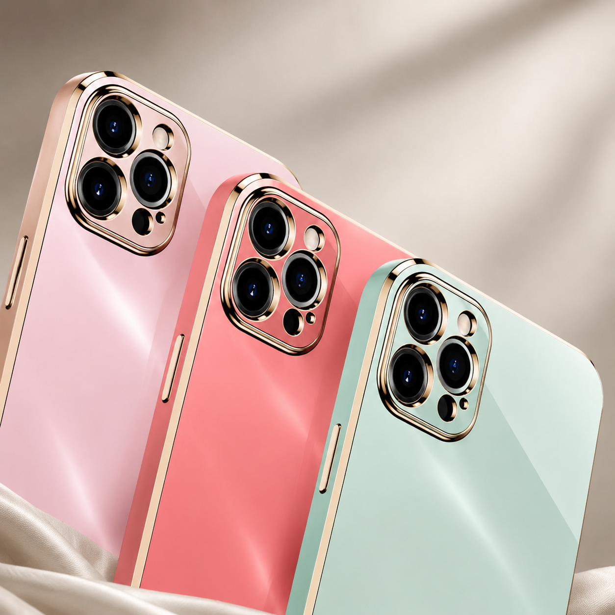 Premium iPhone Case Soft Silicone Plating Cover MagSafe Compatible Solid Color Shockproof Anti Scratch Slim Lightweight Non Slip Design