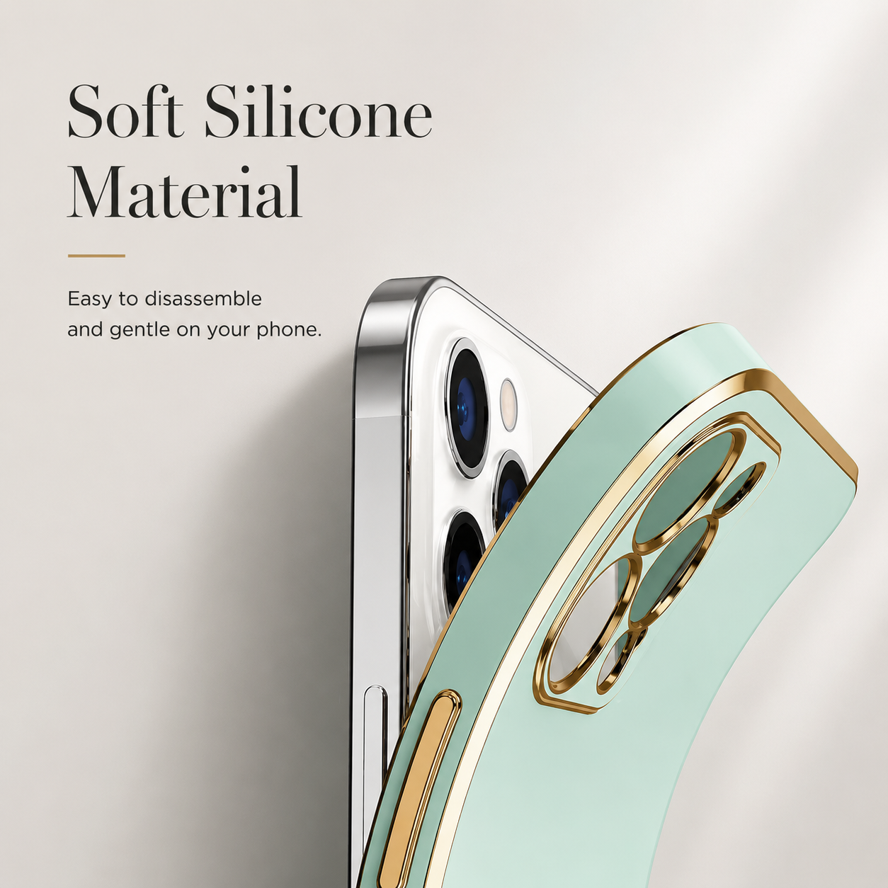 Premium iPhone Case Solid Color Plating Silicone Cover MagSafe Compatible Shockproof Magnetic Protective Case Camera Lens Screen Protection Ultra Thin Full Coverage Design