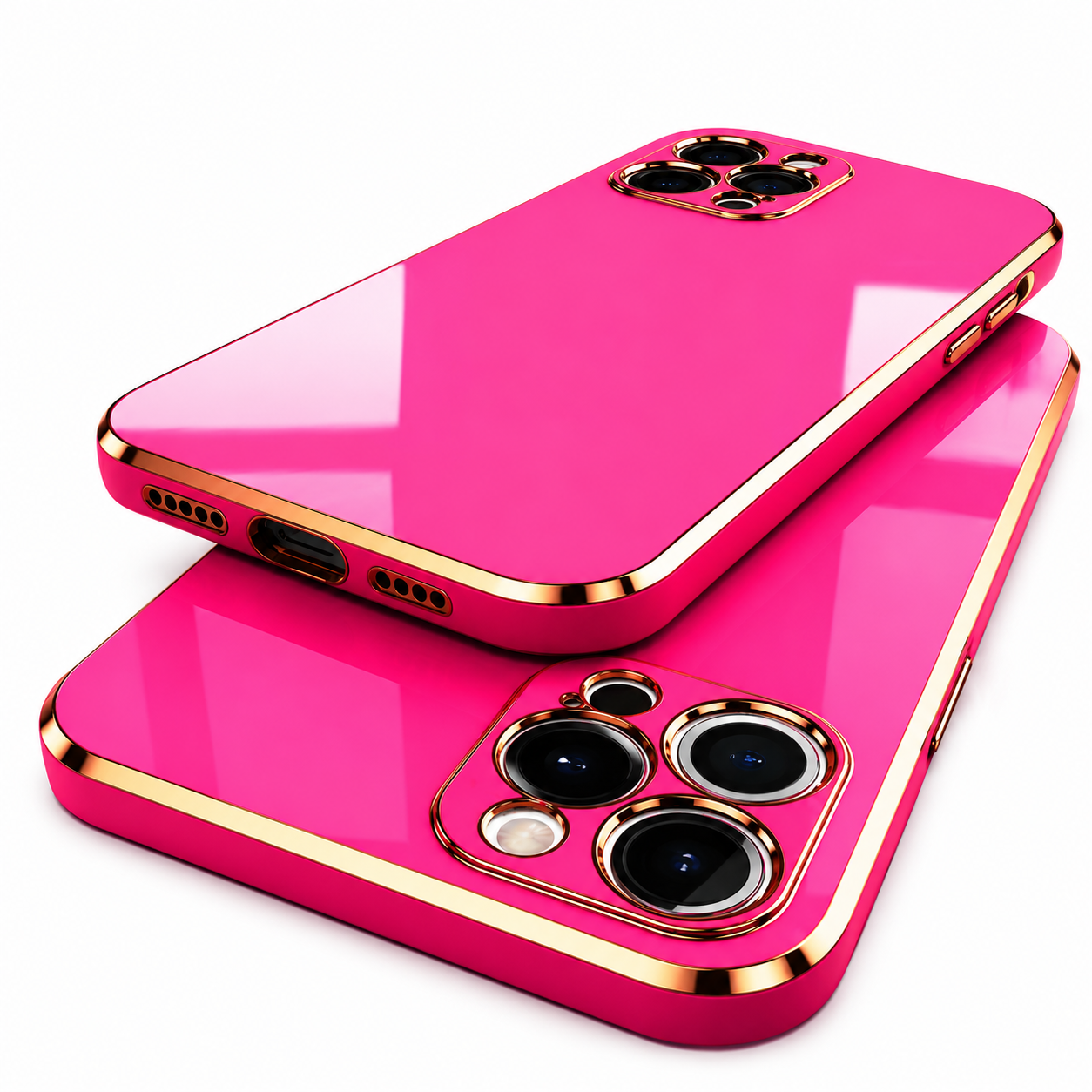 Premium iPhone Case Solid Color Plating Silicone Cover MagSafe Compatible Shockproof Magnetic Protective Case Camera Lens Screen Protection Ultra Thin Full Coverage Design