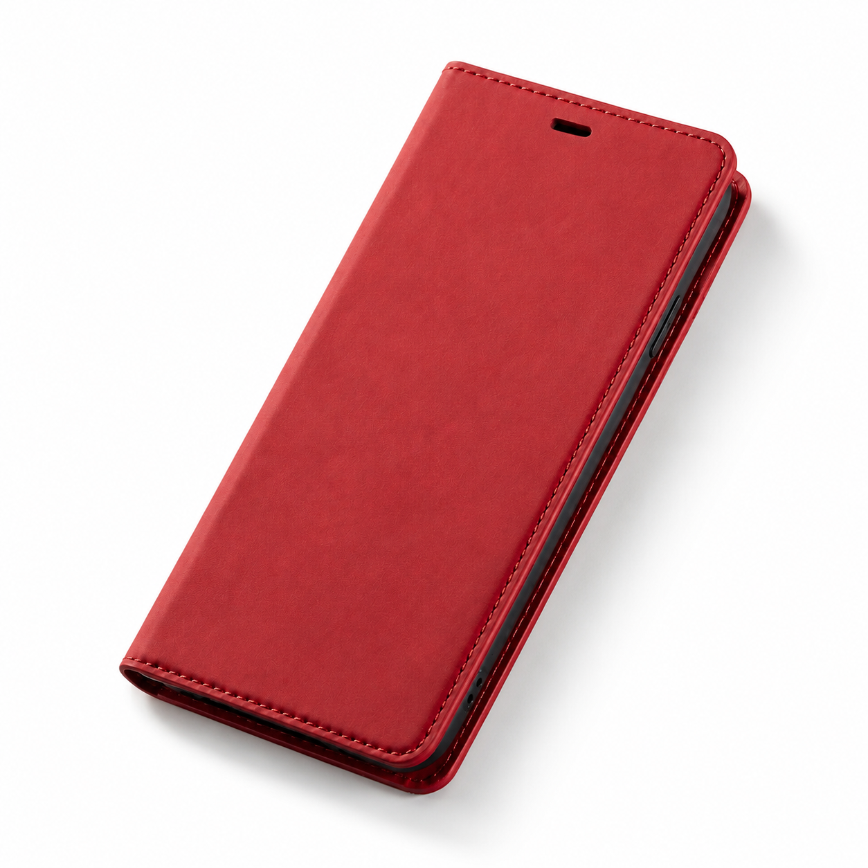 Premium iPhone Case Suede Leather Wallet Flip Cover Card Holder Magnetic Closure Shockproof Full Body Protection Slim Protective Design