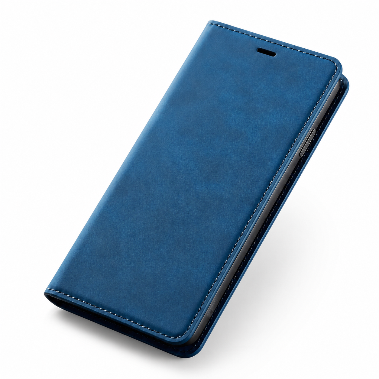 Premium iPhone Case Suede Leather Wallet Flip Cover Card Holder Magnetic Closure Shockproof Full Body Protection Slim Protective Design