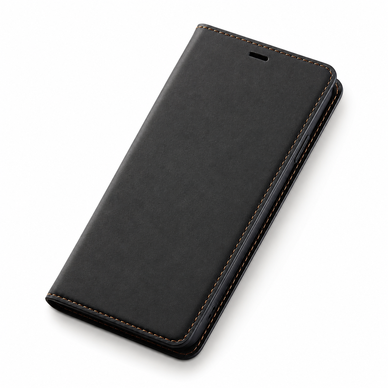 Premium iPhone Case Suede Leather Wallet Flip Cover Card Holder Magnetic Closure Shockproof Full Body Protection Slim Protective Design