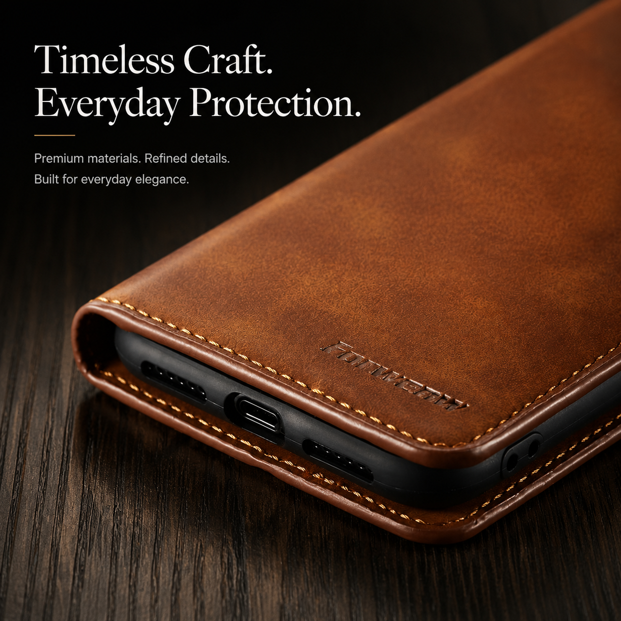 Premium iPhone Case Suede Leather Wallet Flip Cover Magnetic Closure Card Holder Shockproof Protective Cover Slim Luxury Design