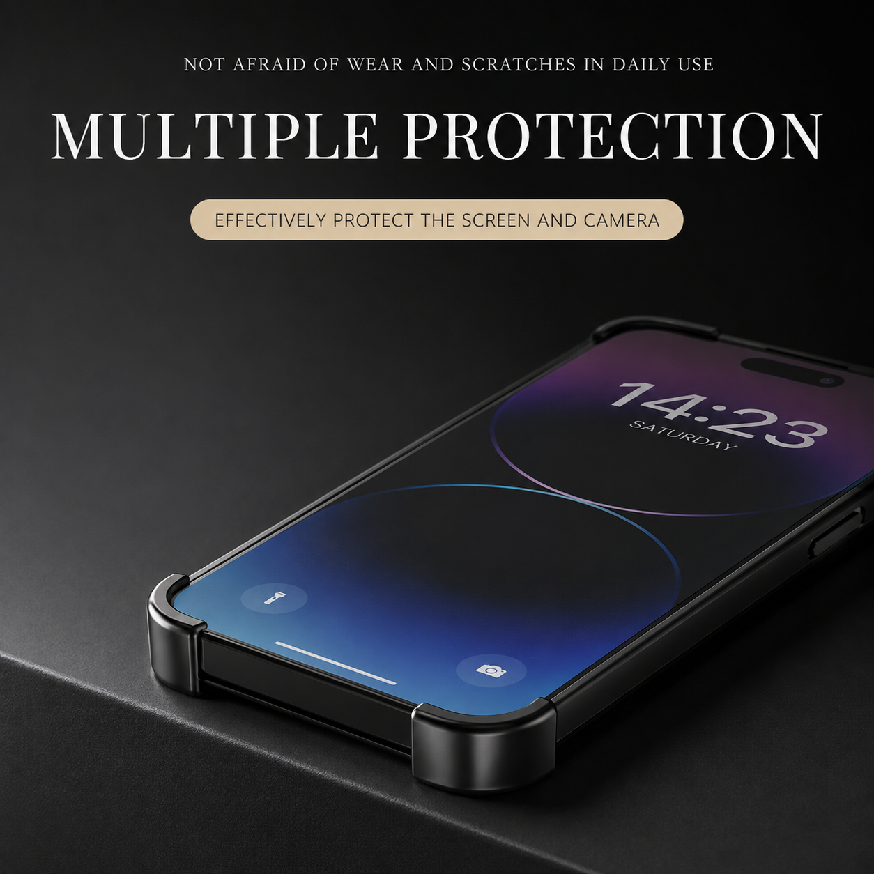 Premium iPhone Case Titanium Alloy Borderless Bumper Metal Frame Camera Lens Protection Shockproof Matte Anti Slip Lightweight Protective Design Cover