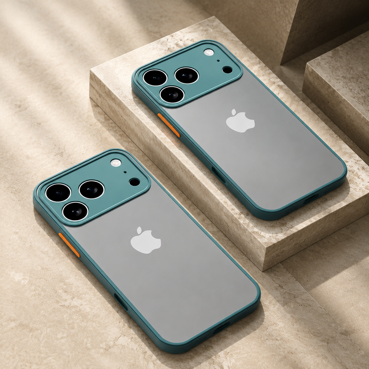 Premium iPhone Case Translucent Armor Shockproof Bumper Cover Matte Protective PC TPU Anti Fingerprint Anti Scratch Slim Full Coverage