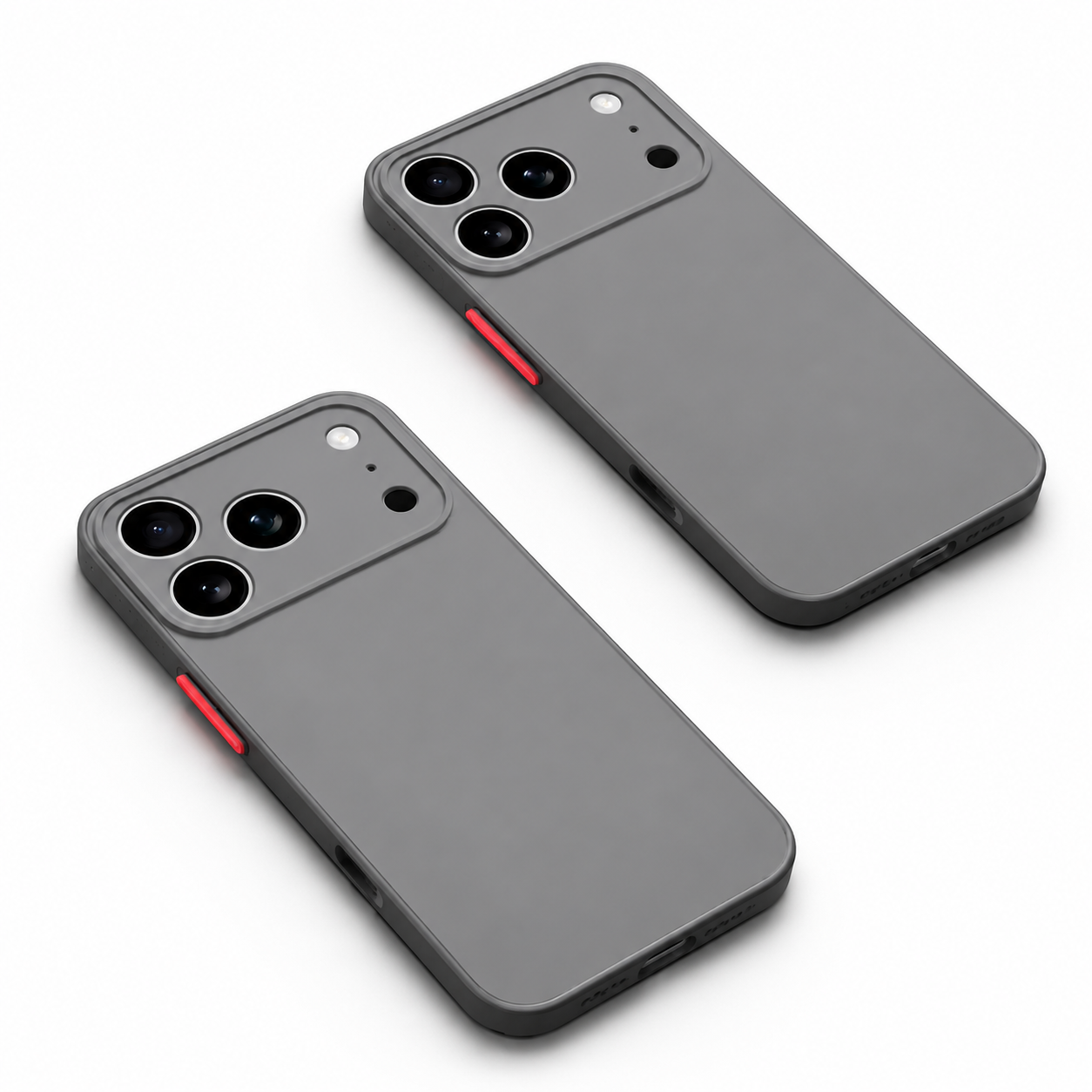 Premium iPhone Case Translucent Armor Shockproof Bumper Cover Matte Protective PC TPU Anti Fingerprint Anti Scratch Slim Full Coverage