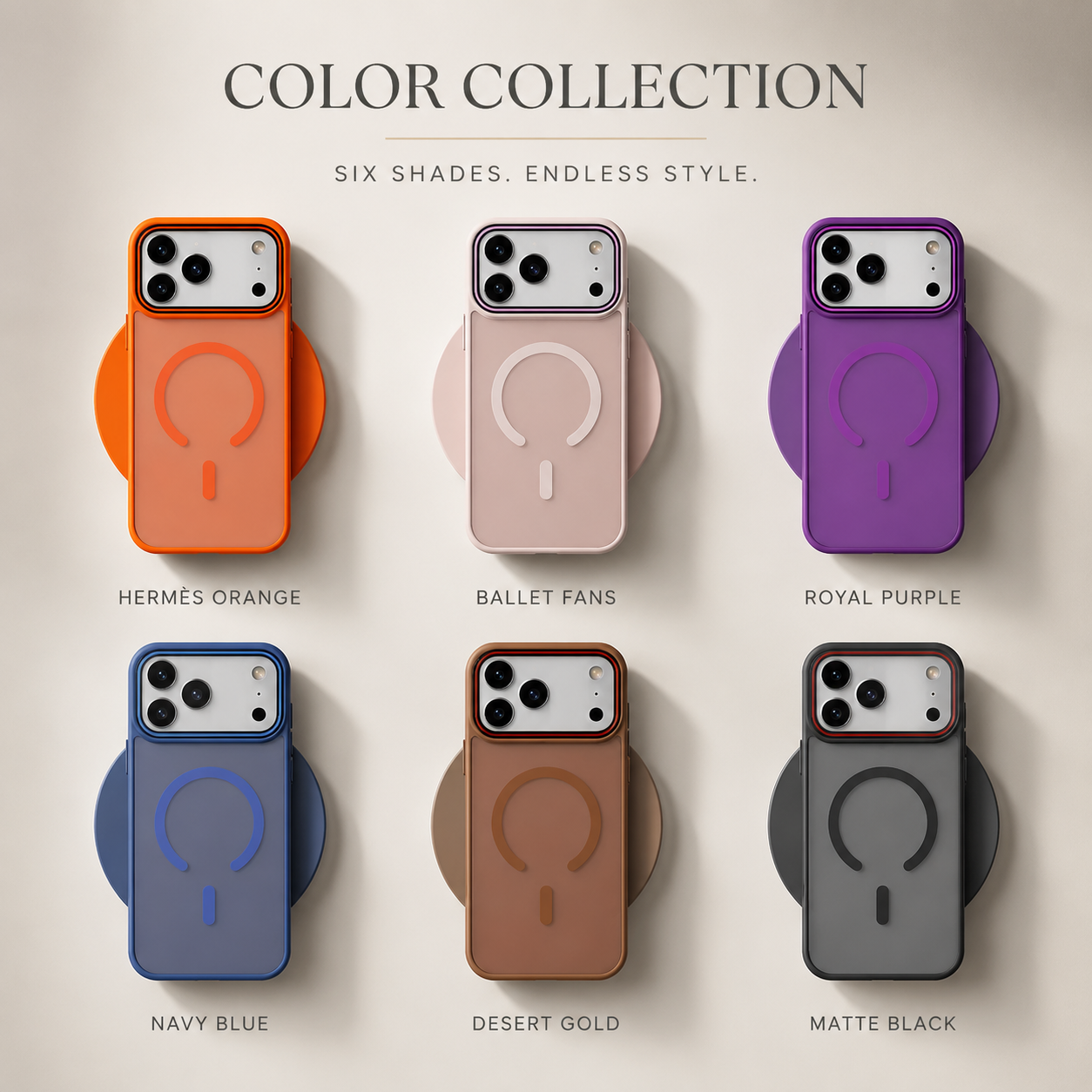 Premium iPhone Case Transparent Matte MagSafe Compatible Magnetic Protective Cover Shockproof Frame Camera Lens Protector Slim Design