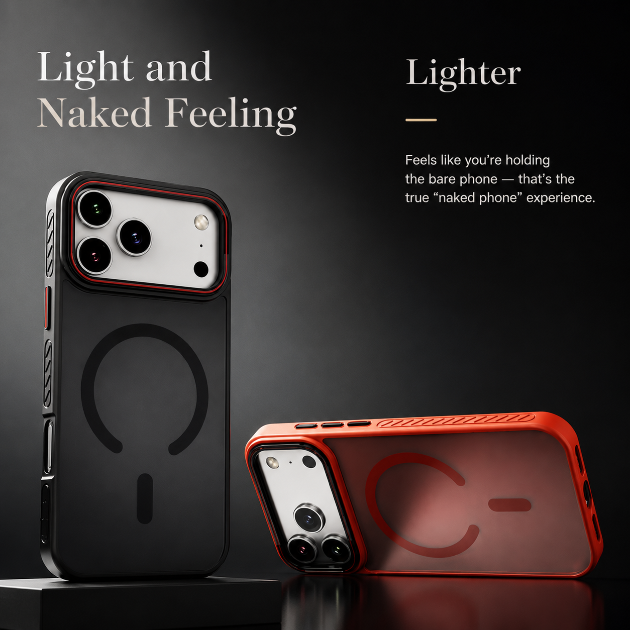 Premium iPhone Case Transparent Matte MagSafe Compatible Magnetic Protective Cover Shockproof Frame Camera Lens Protector Slim Design